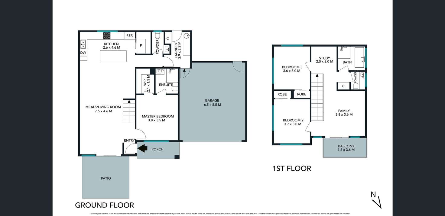Floorplan of Homely townhouse listing, 1/20 Oakland Street, Mornington VIC 3931