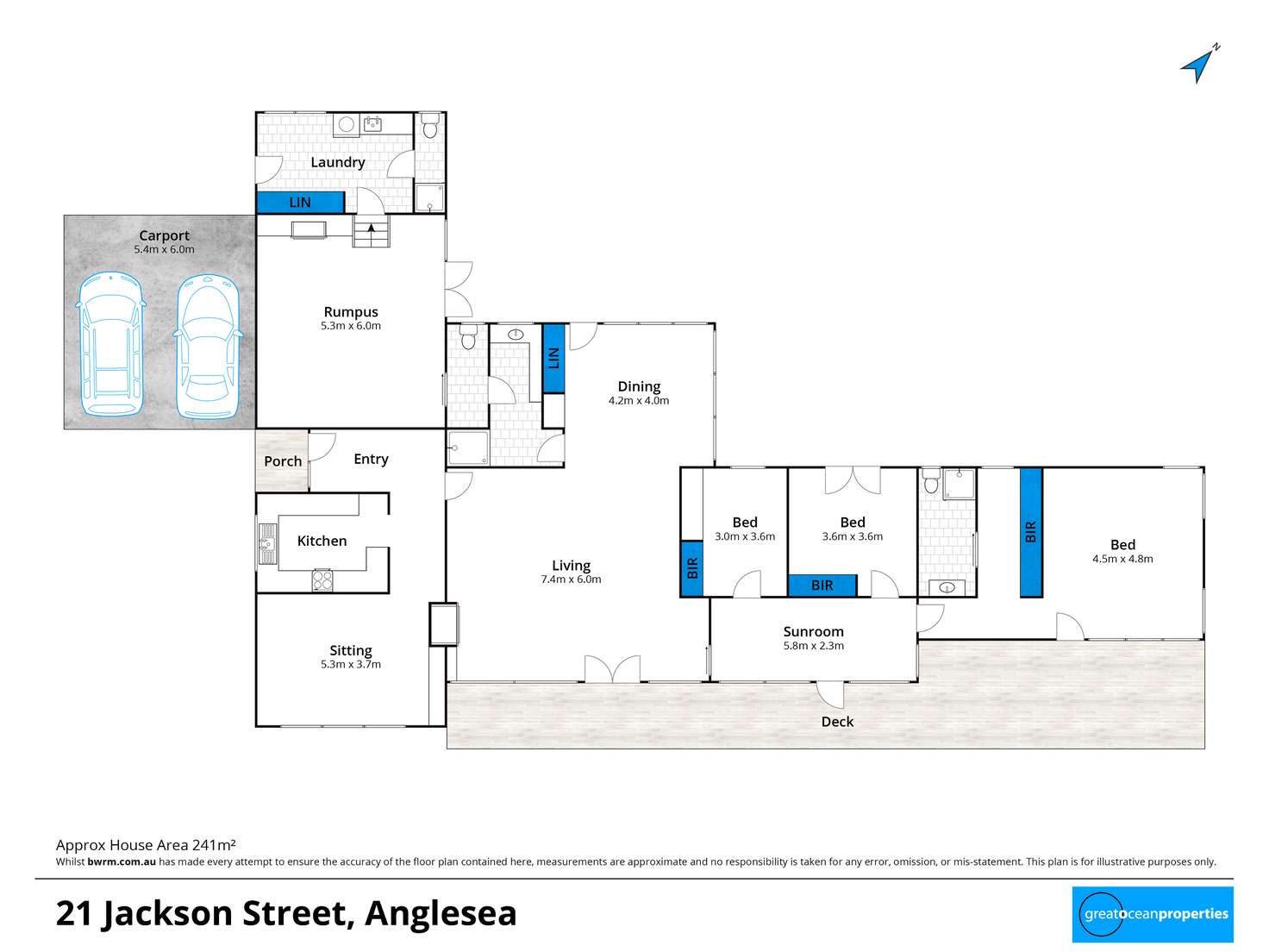 Floorplan of Homely house listing, 21 Jackson Street, Anglesea VIC 3230