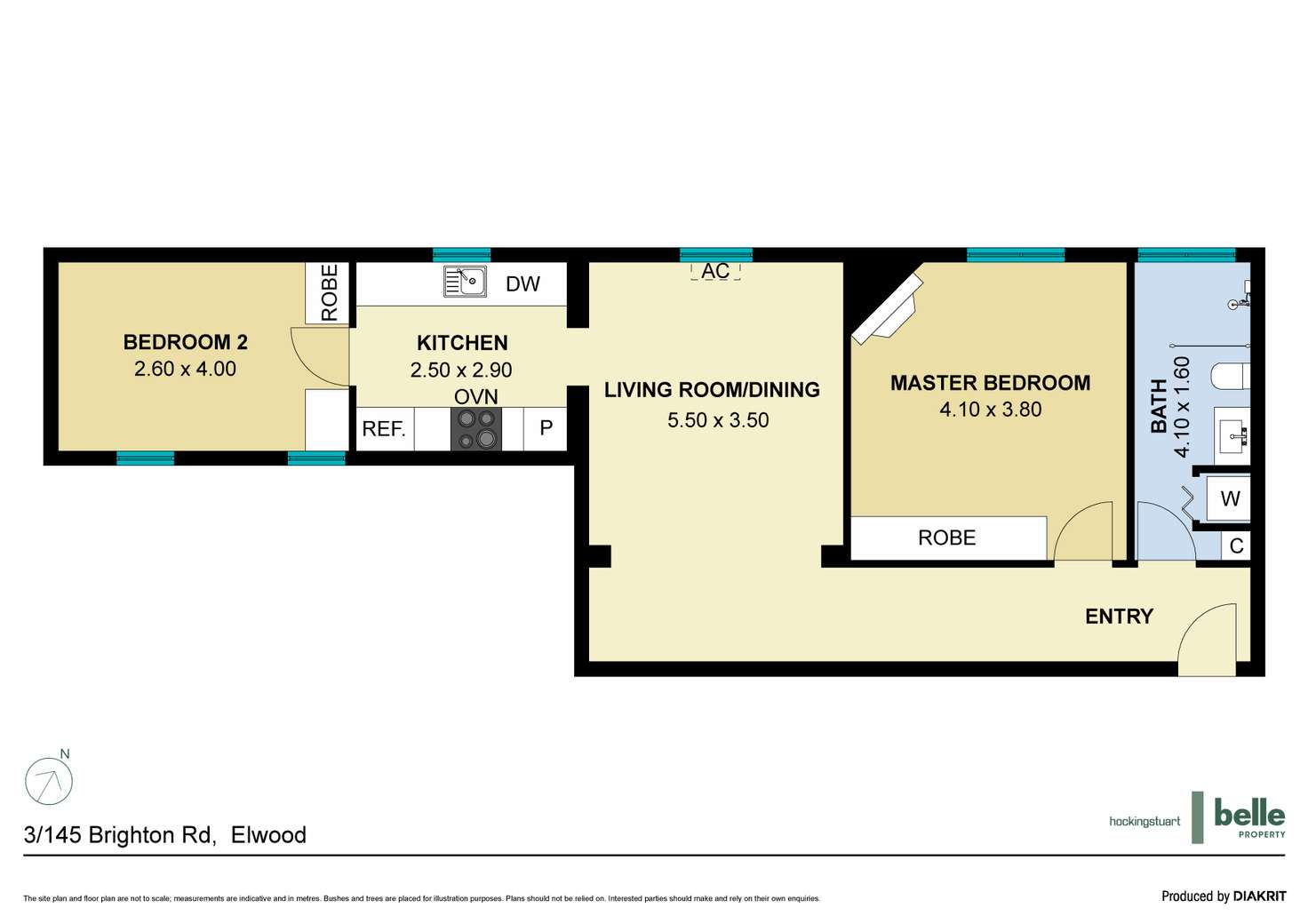 Floorplan of Homely apartment listing, 3/145 Brighton Road, Elwood VIC 3184