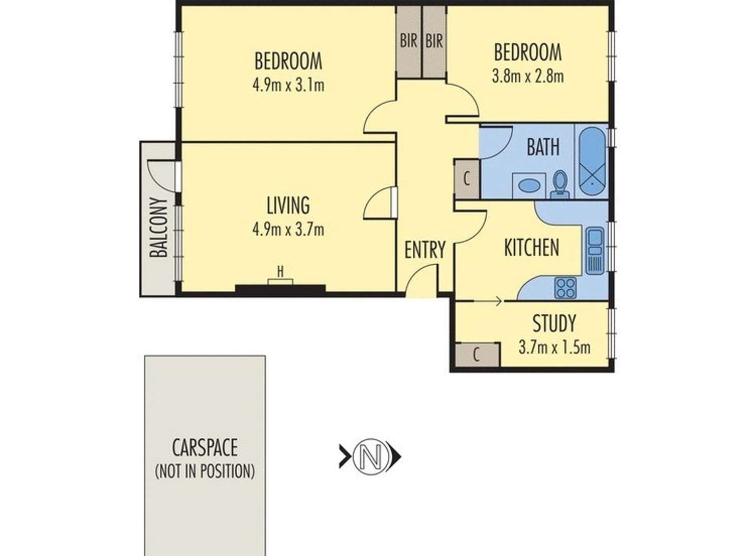 Floorplan of Homely apartment listing, 5/9 Whitmuir Road, Bentleigh VIC 3204