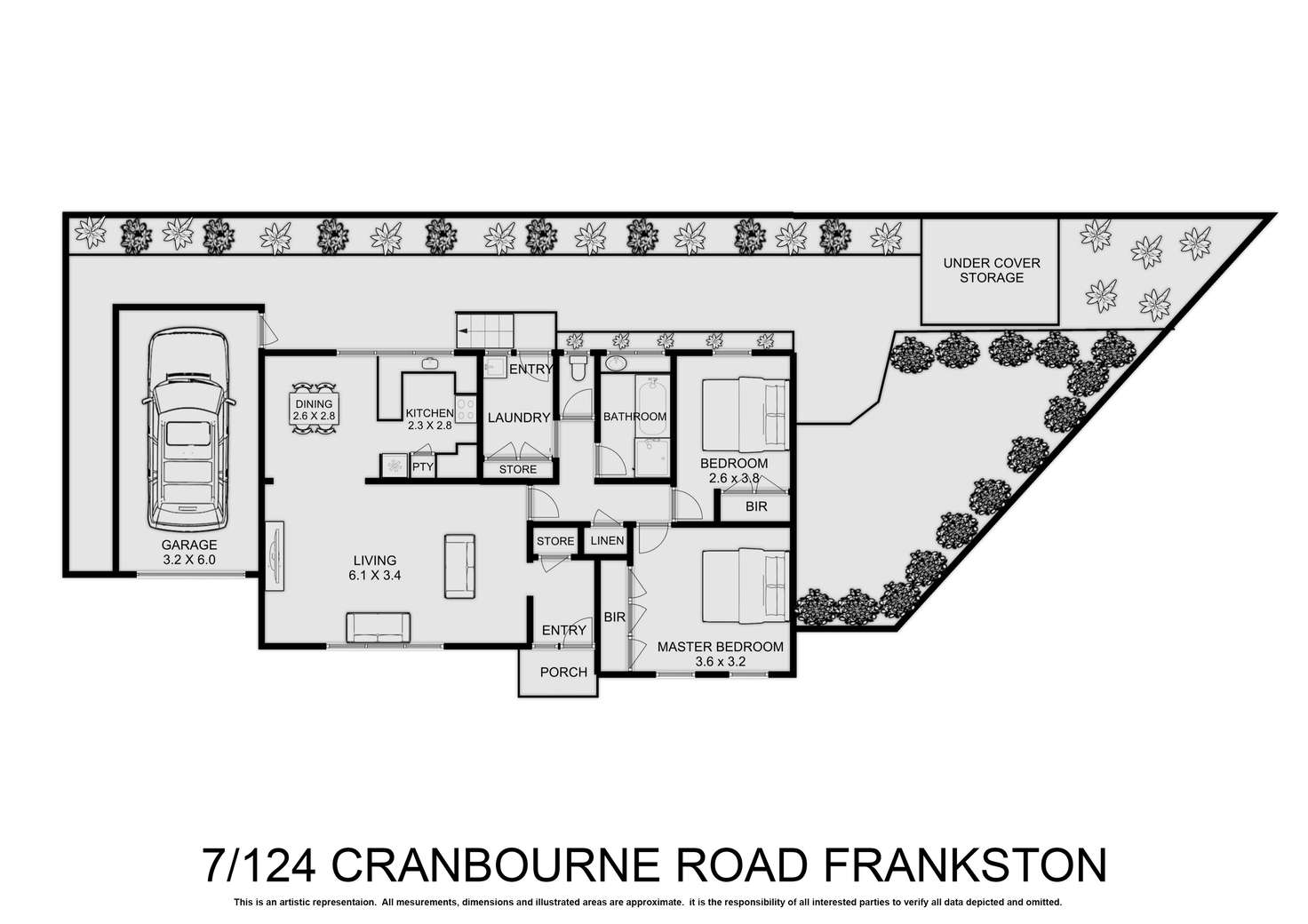 Floorplan of Homely unit listing, 7/124 Cranbourne Road, Frankston VIC 3199