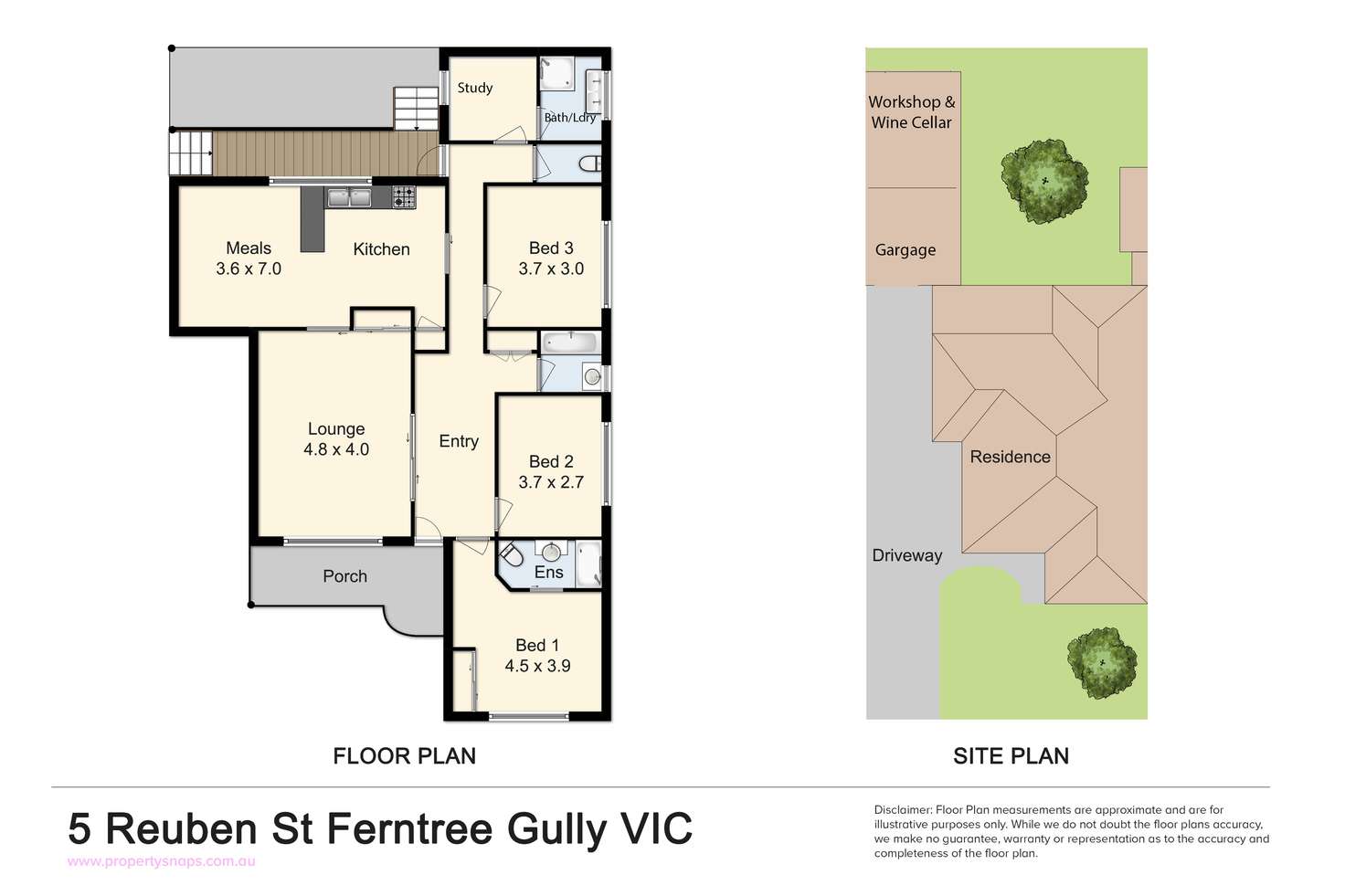 Floorplan of Homely house listing, 5 Reuben Street, Ferntree Gully VIC 3156