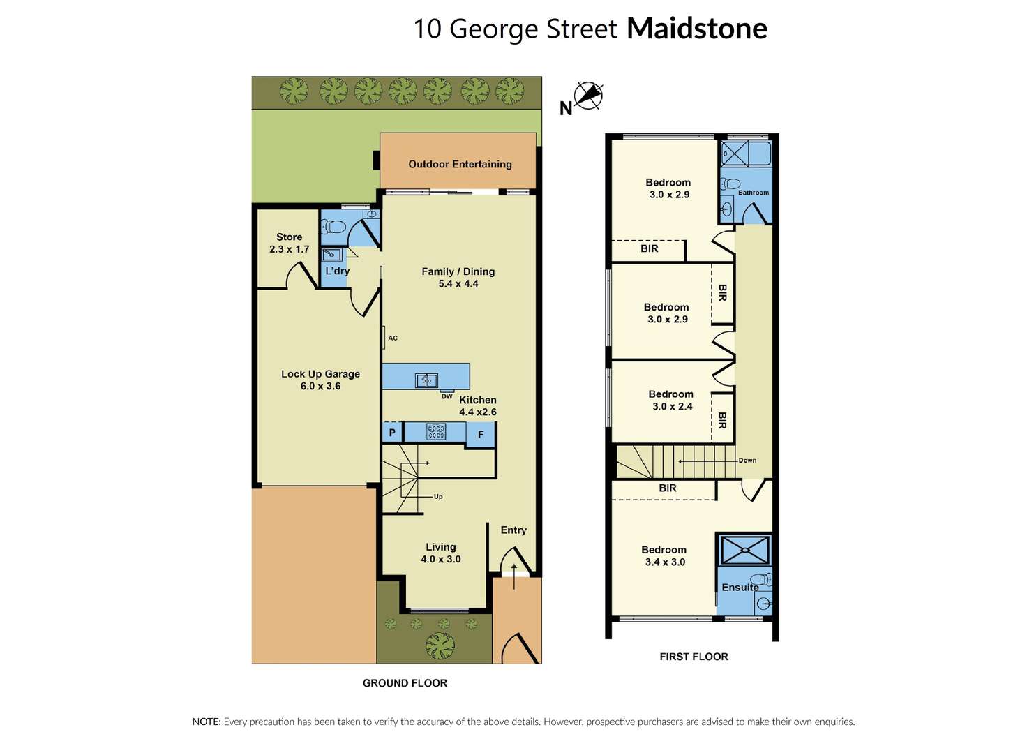 Floorplan of Homely townhouse listing, 10 George Street, Maidstone VIC 3012