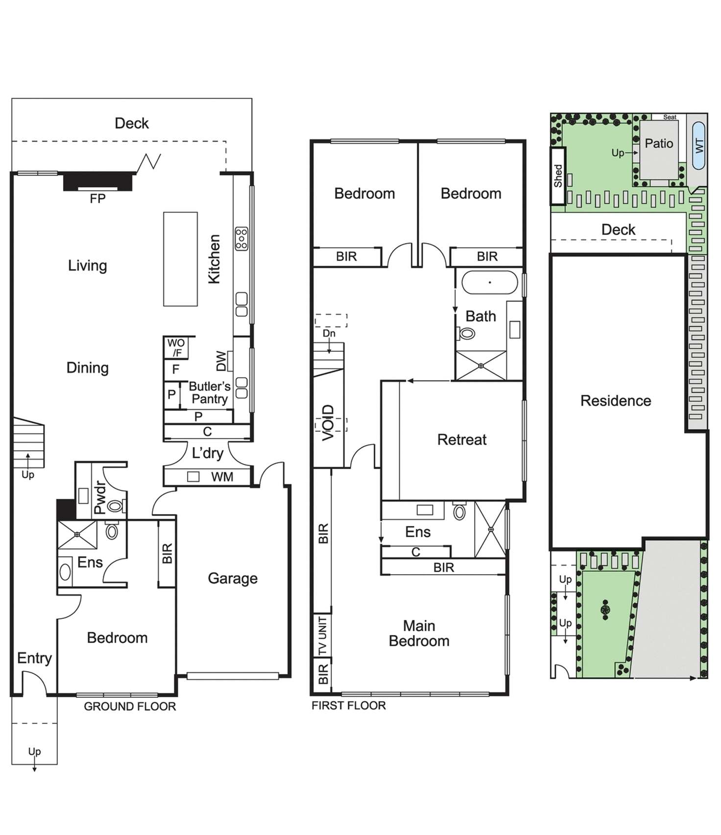 Floorplan of Homely townhouse listing, 12a Ward Street, Cheltenham VIC 3192