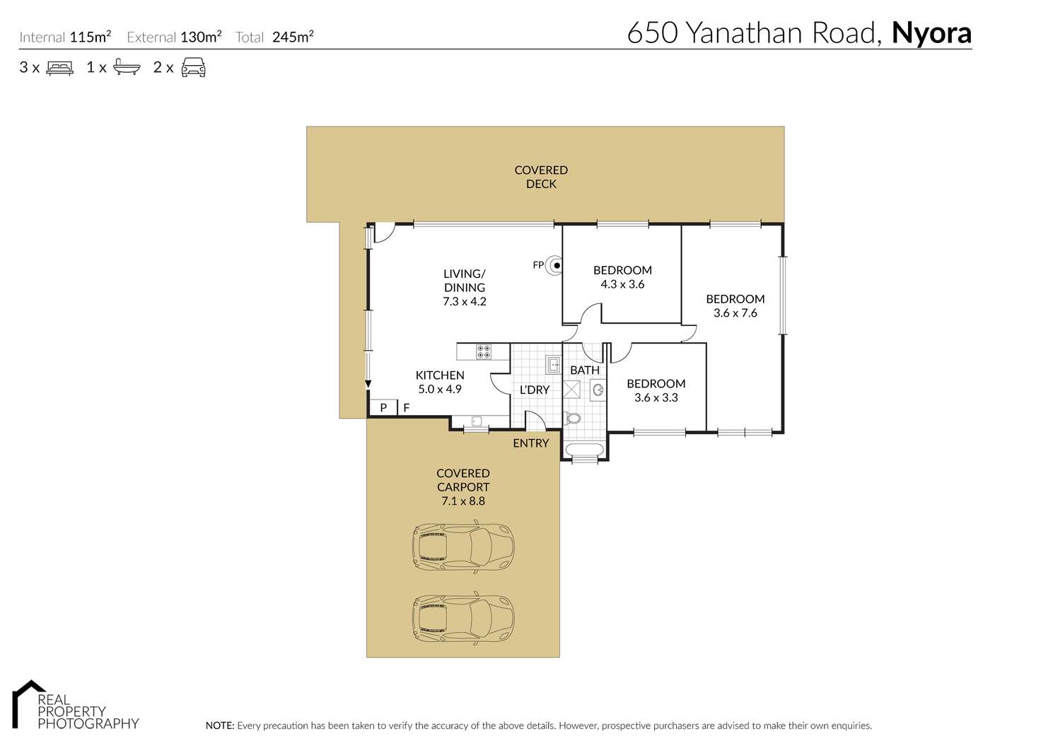 Floorplan of Homely house listing, 650 Yannathan Road, Nyora VIC 3987