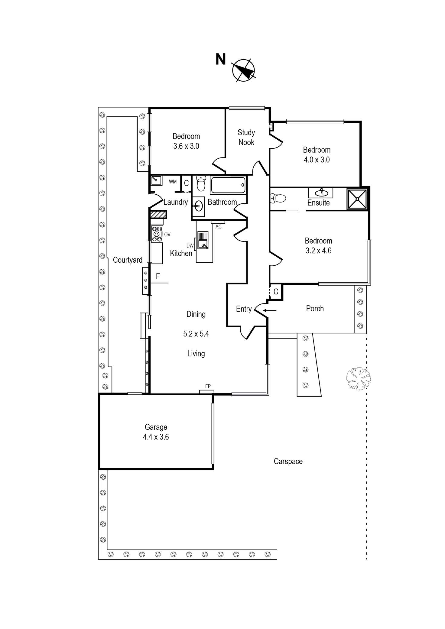 Floorplan of Homely house listing, 1/5 Lower Dandenong Road, Mentone VIC 3194