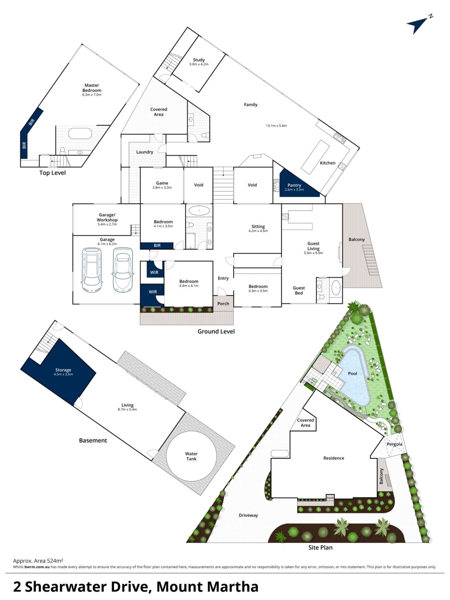 Floorplan of Homely house listing, 2 Shearwater Drive, Mount Martha VIC 3934