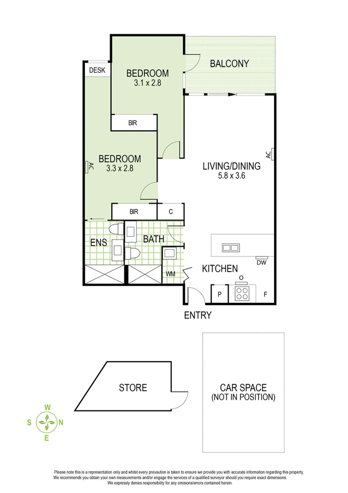 Floorplan of Homely apartment listing, 311/138 Glen Eira Road, Elsternwick VIC 3185
