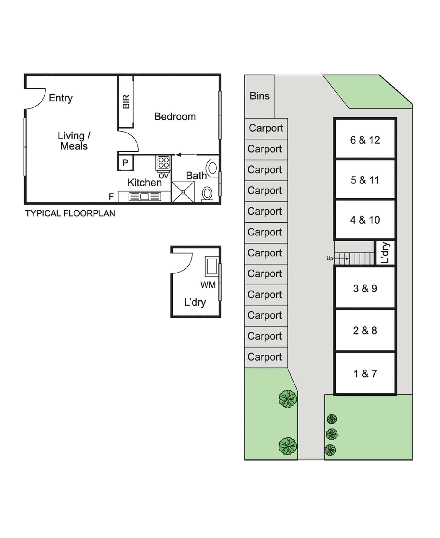 Floorplan of Homely blockOfUnits listing, 1-12/110 Murrumbeena Road, Murrumbeena VIC 3163