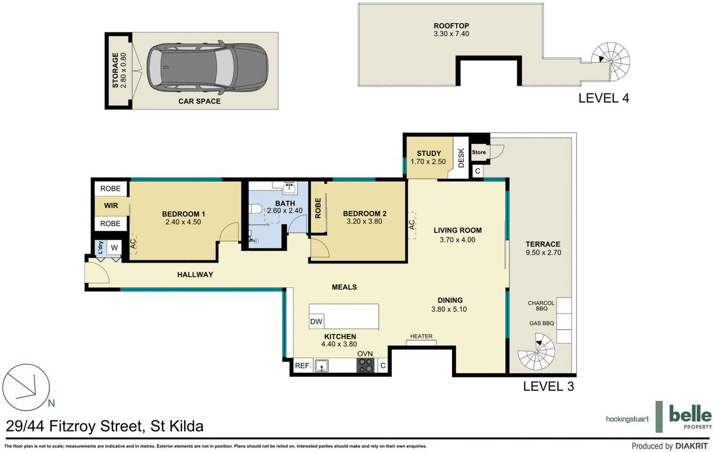 Floorplan of Homely apartment listing, PH 4, 44 Fitzroy Street, St Kilda VIC 3182