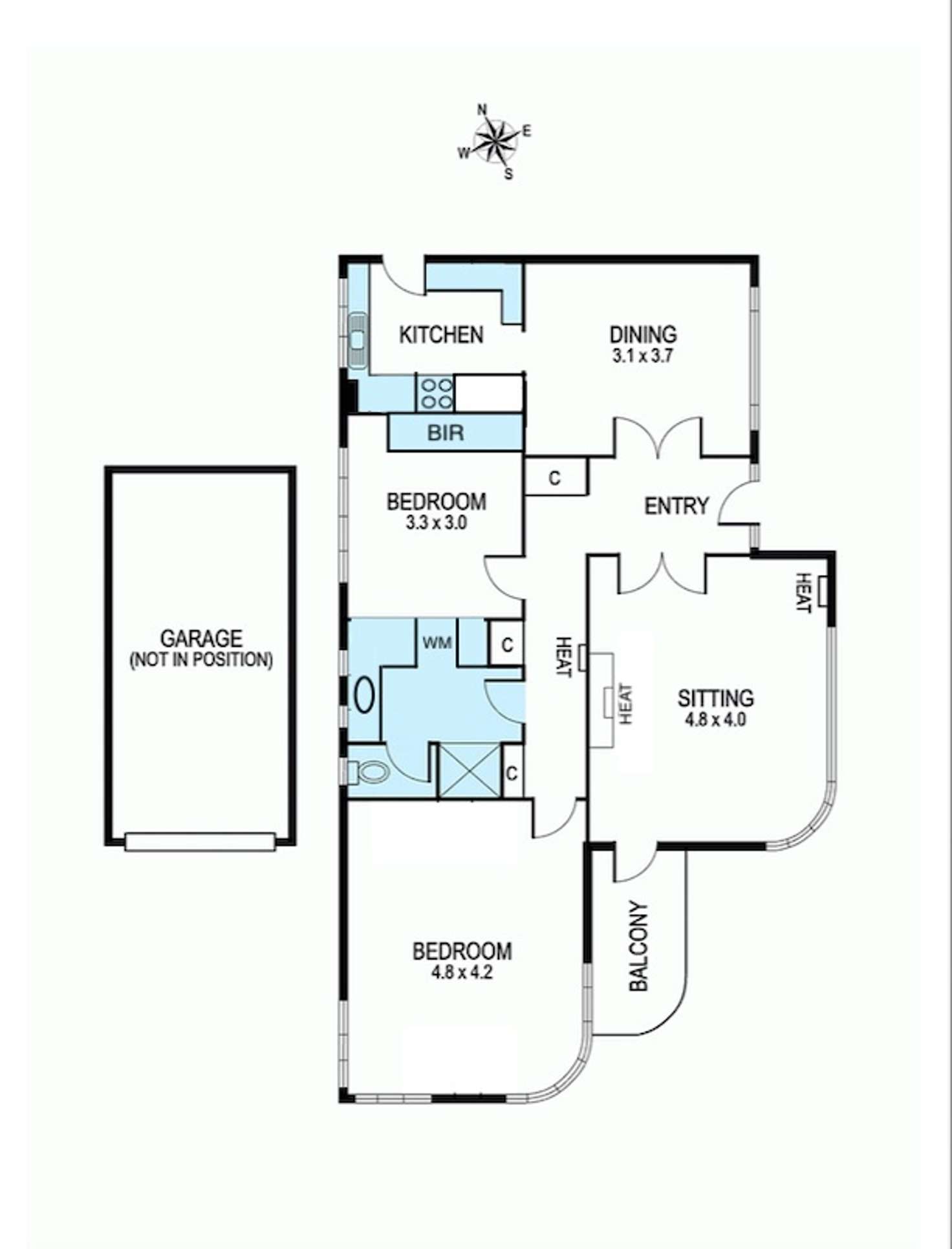 Floorplan of Homely apartment listing, 5/13 Hughenden Road, St Kilda East VIC 3183