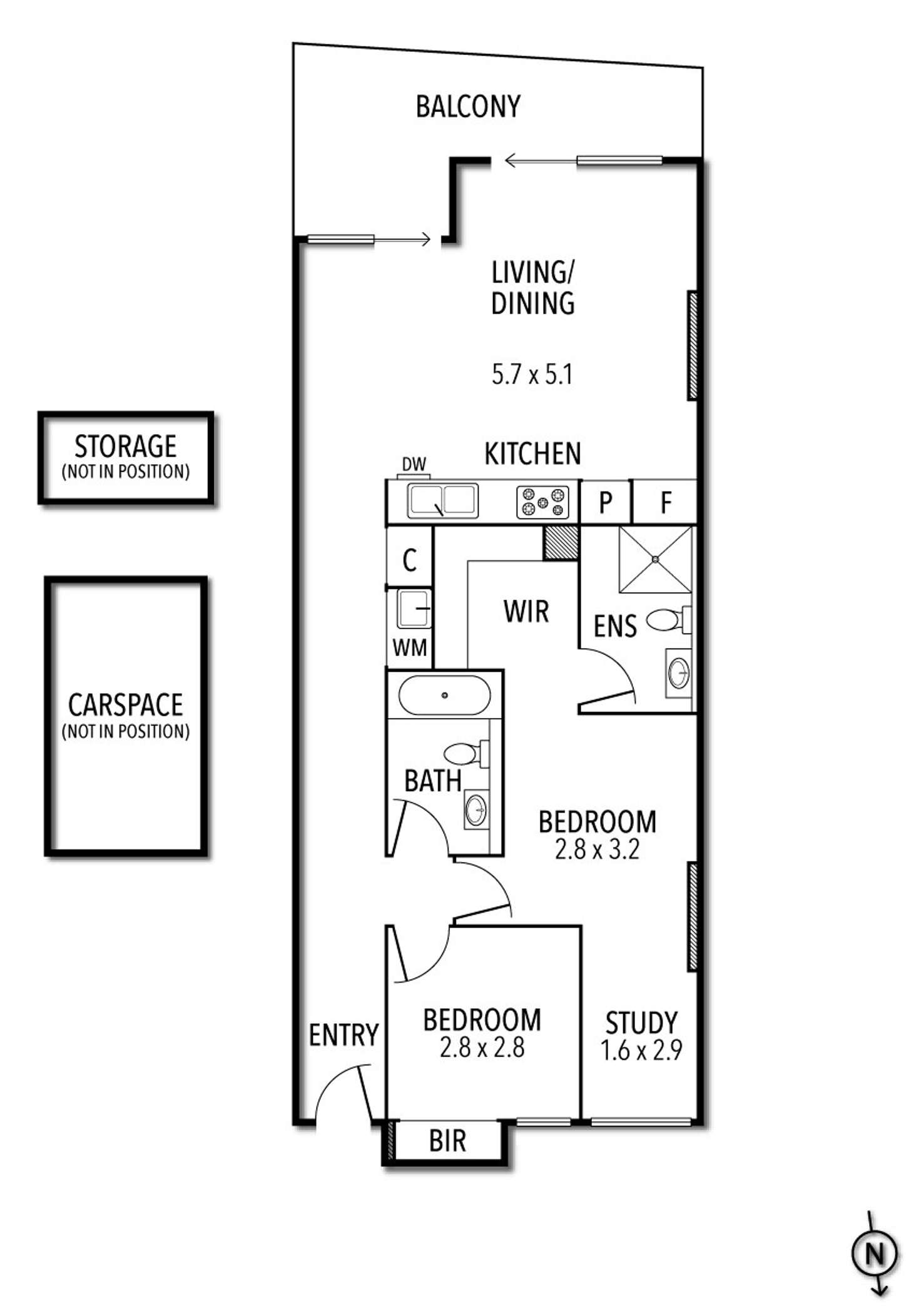Floorplan of Homely apartment listing, 102/55 Wellington Street, St Kilda VIC 3182