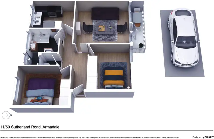 Floorplan of Homely apartment listing, 11/50 Sutherland Road, Armadale VIC 3143