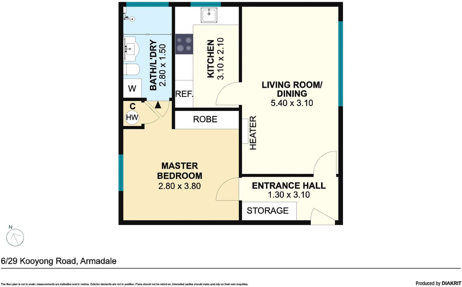 Floorplan of Homely unit listing, 6/29 Kooyong Road, Armadale VIC 3143