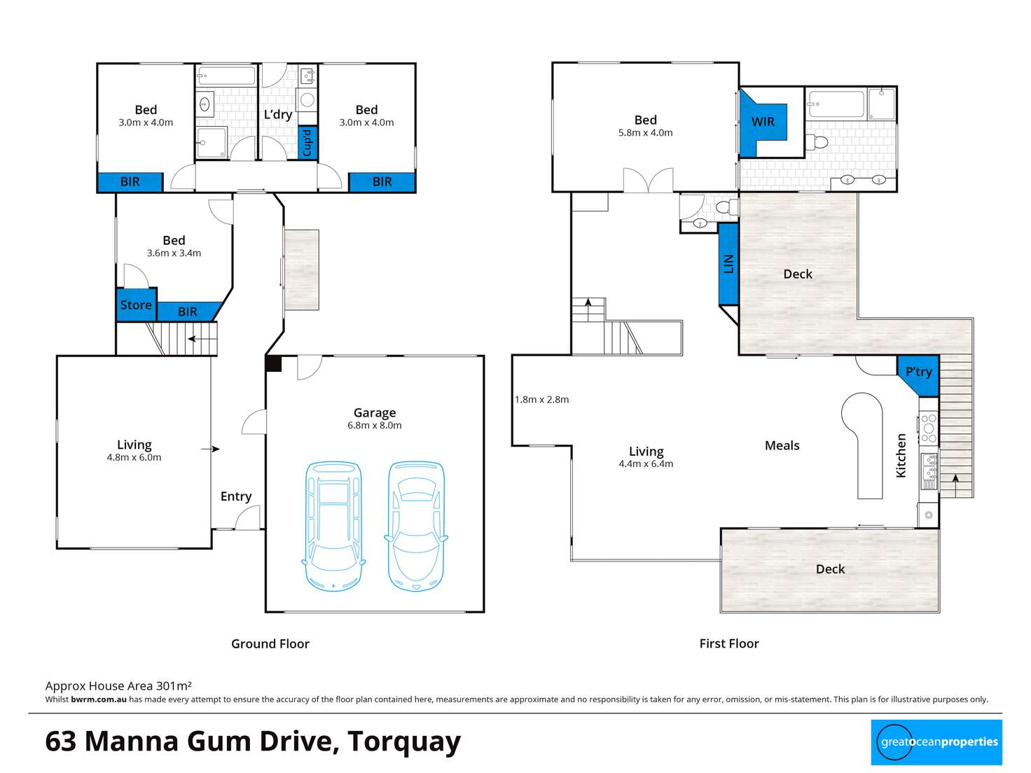 Floorplan of Homely house listing, 63 Manna Gum Drive, Torquay VIC 3228