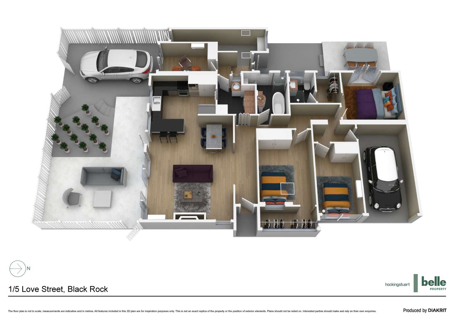 Floorplan of Homely unit listing, 1/5 Love Street, Black Rock VIC 3193