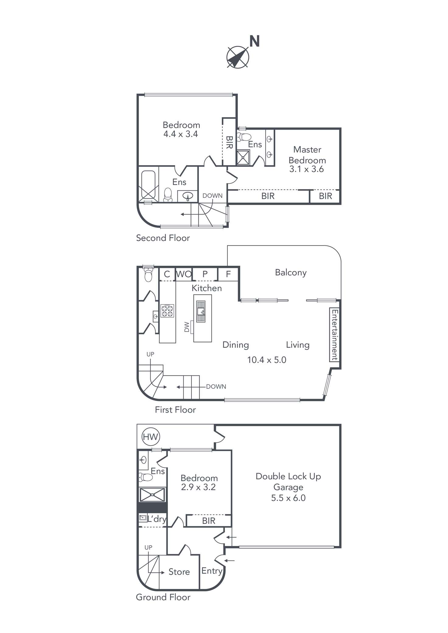 Floorplan of Homely house listing, 3/61A Tennyson Street, Elwood VIC 3184