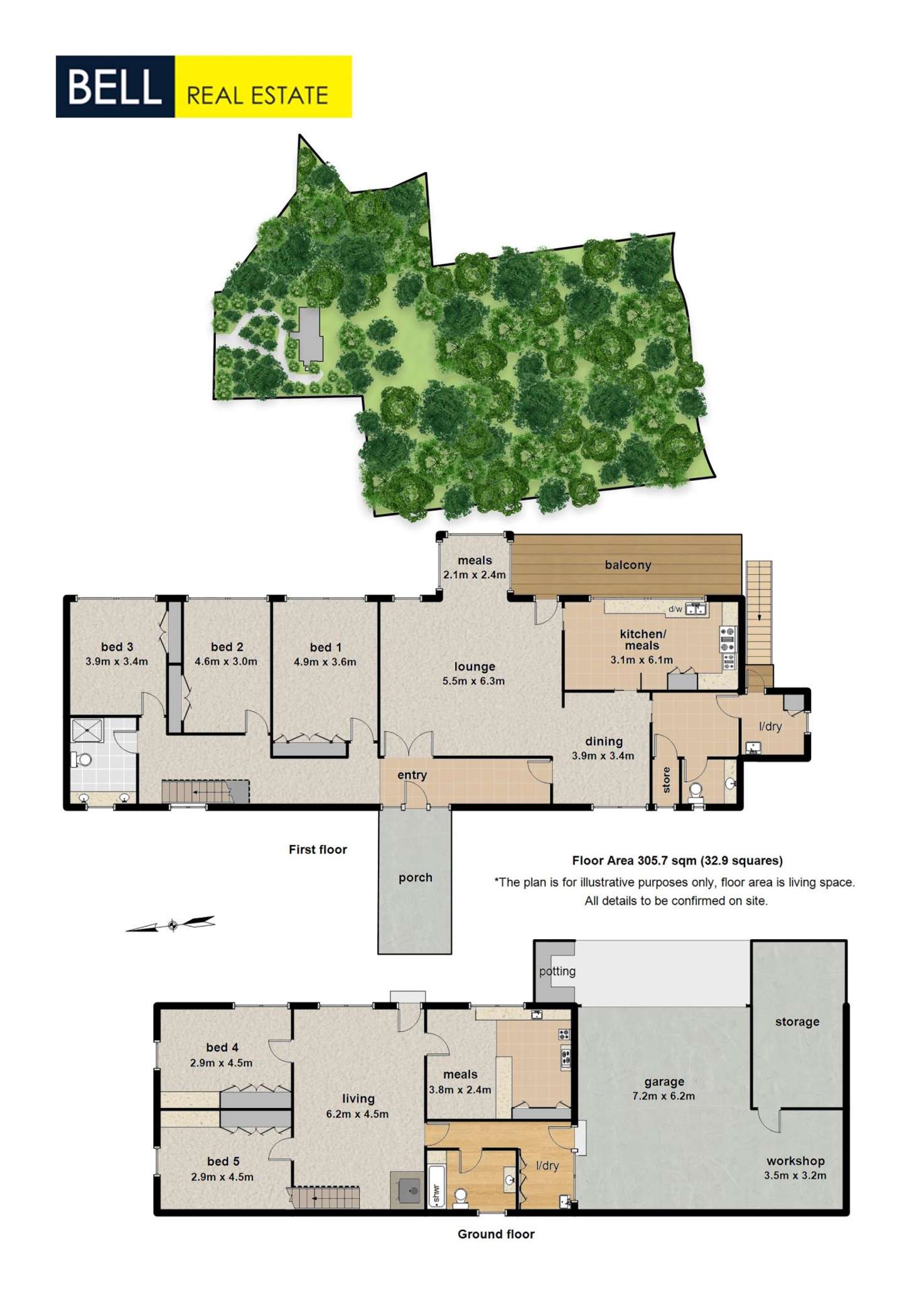 Floorplan of Homely house listing, 5 Warwick Farm Road, Olinda VIC 3788