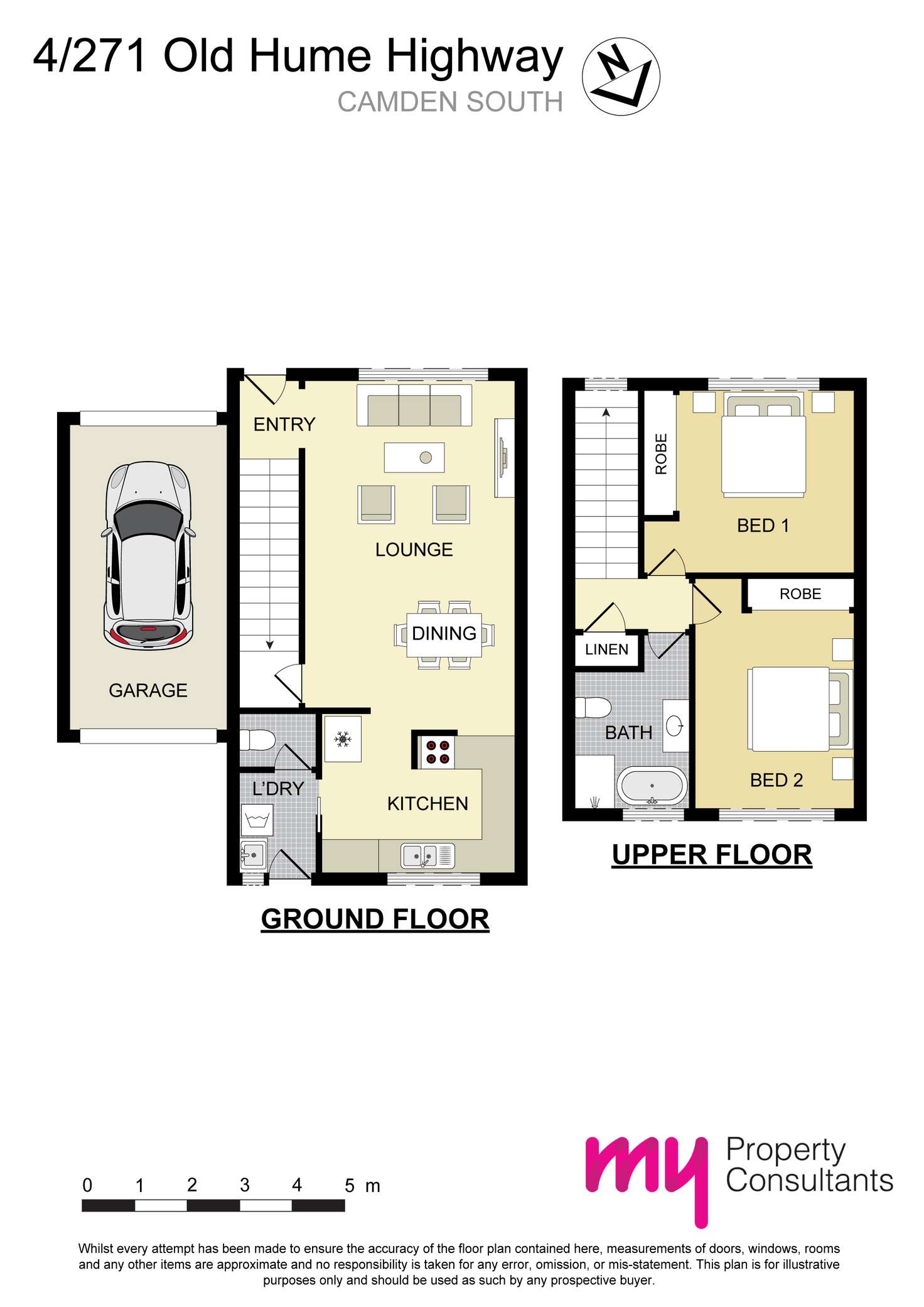 Floorplan of Homely townhouse listing, 4/271 Old Hume Hway, Camden South NSW 2570