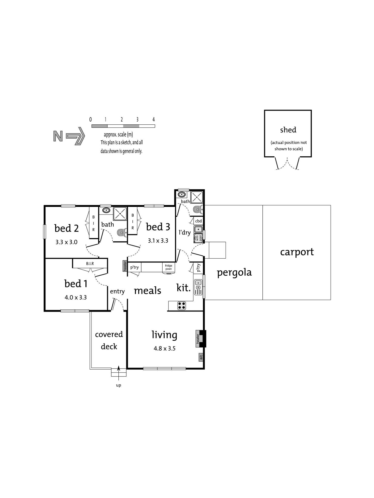 Floorplan of Homely house listing, 8 Cherylnne Crescent, Kilsyth VIC 3137