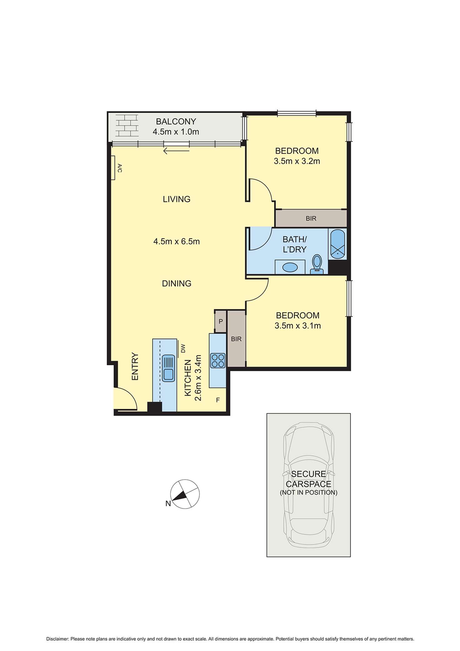 Floorplan of Homely apartment listing, 88/38 Kavanagh Street, Southbank VIC 3006