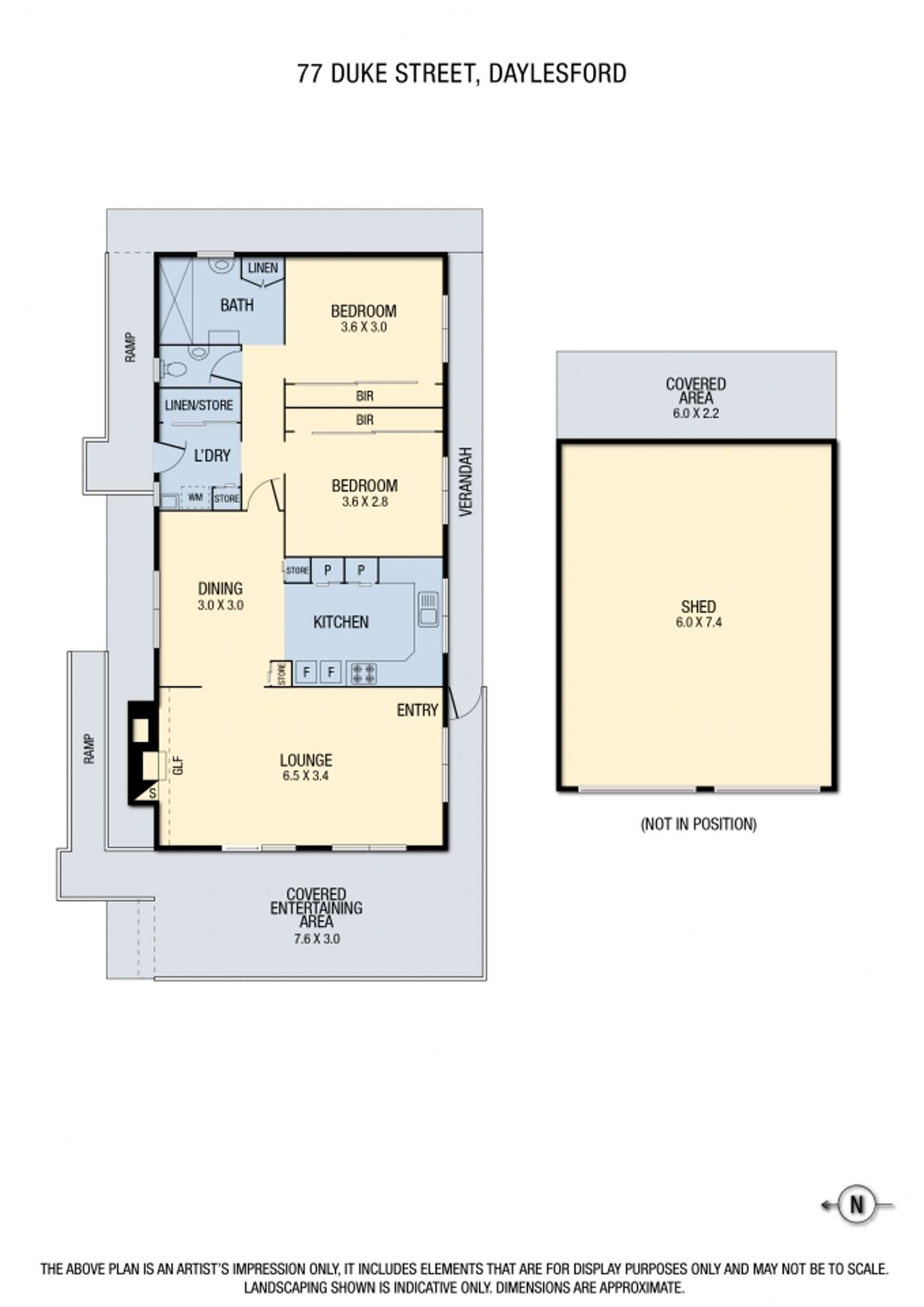 Floorplan of Homely house listing, 77 Duke Street, Daylesford VIC 3460