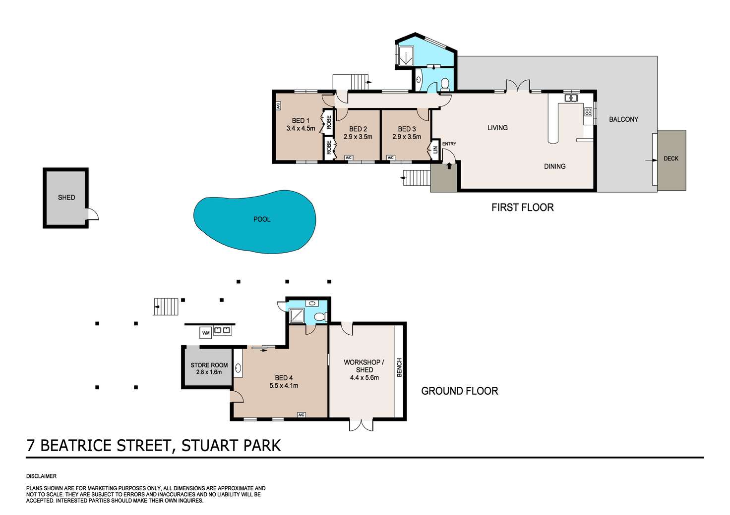 Floorplan of Homely house listing, 7 Beatrice Street, Stuart Park NT 820