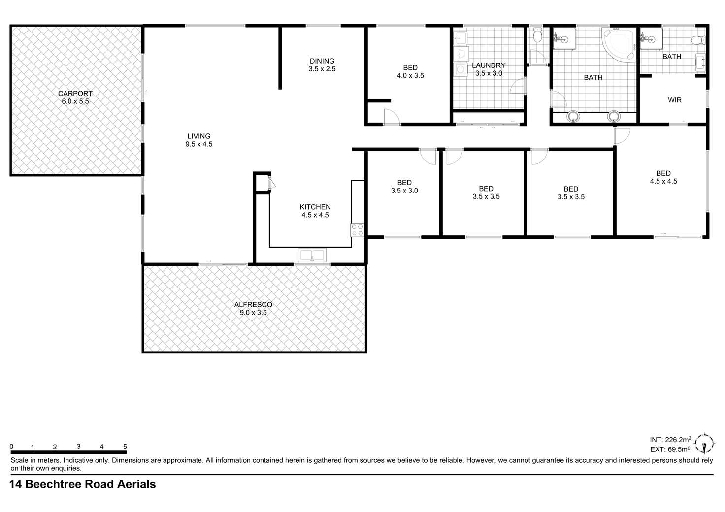 Floorplan of Homely acreageSemiRural listing, 14 Beechtree Road, Black Mountain QLD 4563