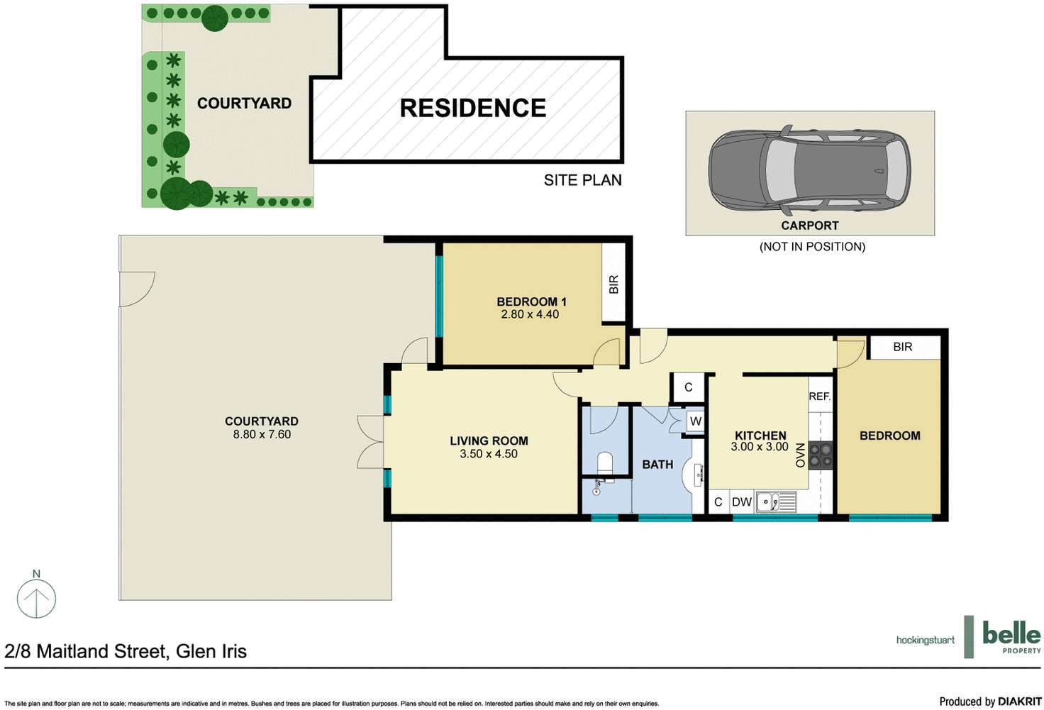Floorplan of Homely apartment listing, 2/8 Maitland Street, Glen Iris VIC 3146