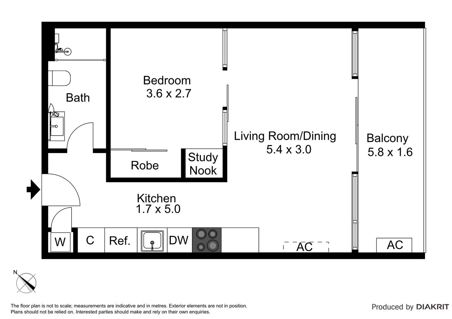 Floorplan of Homely apartment listing, 902/108 Haines Street, North Melbourne VIC 3051