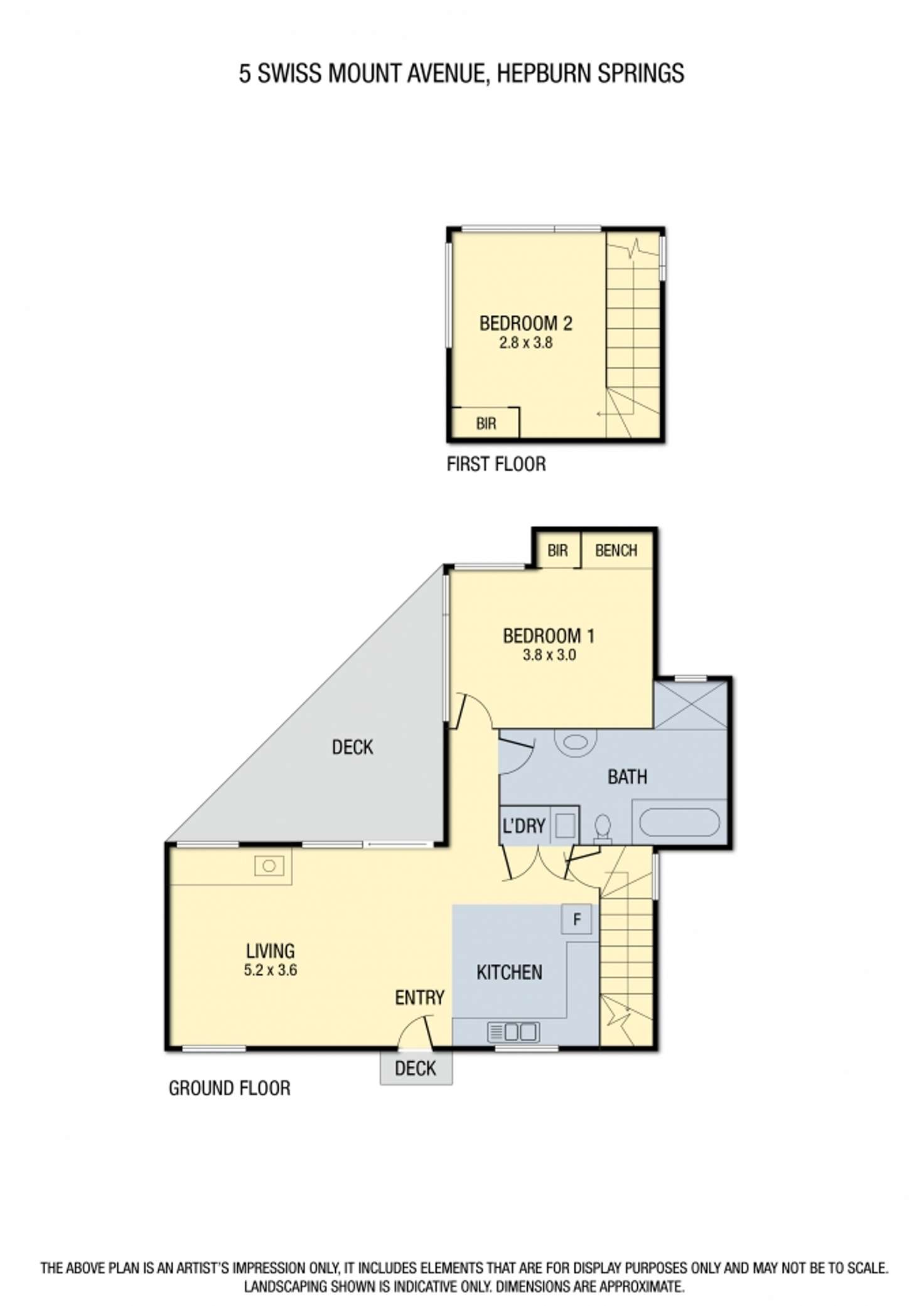 Floorplan of Homely house listing, 5/5 Swiss Mount Avenue, Hepburn Springs VIC 3461