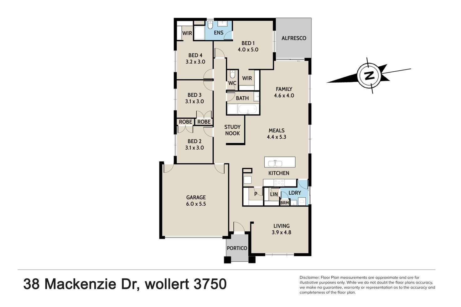 Floorplan of Homely house listing, 38 Mackenzie Drive, Wollert VIC 3750