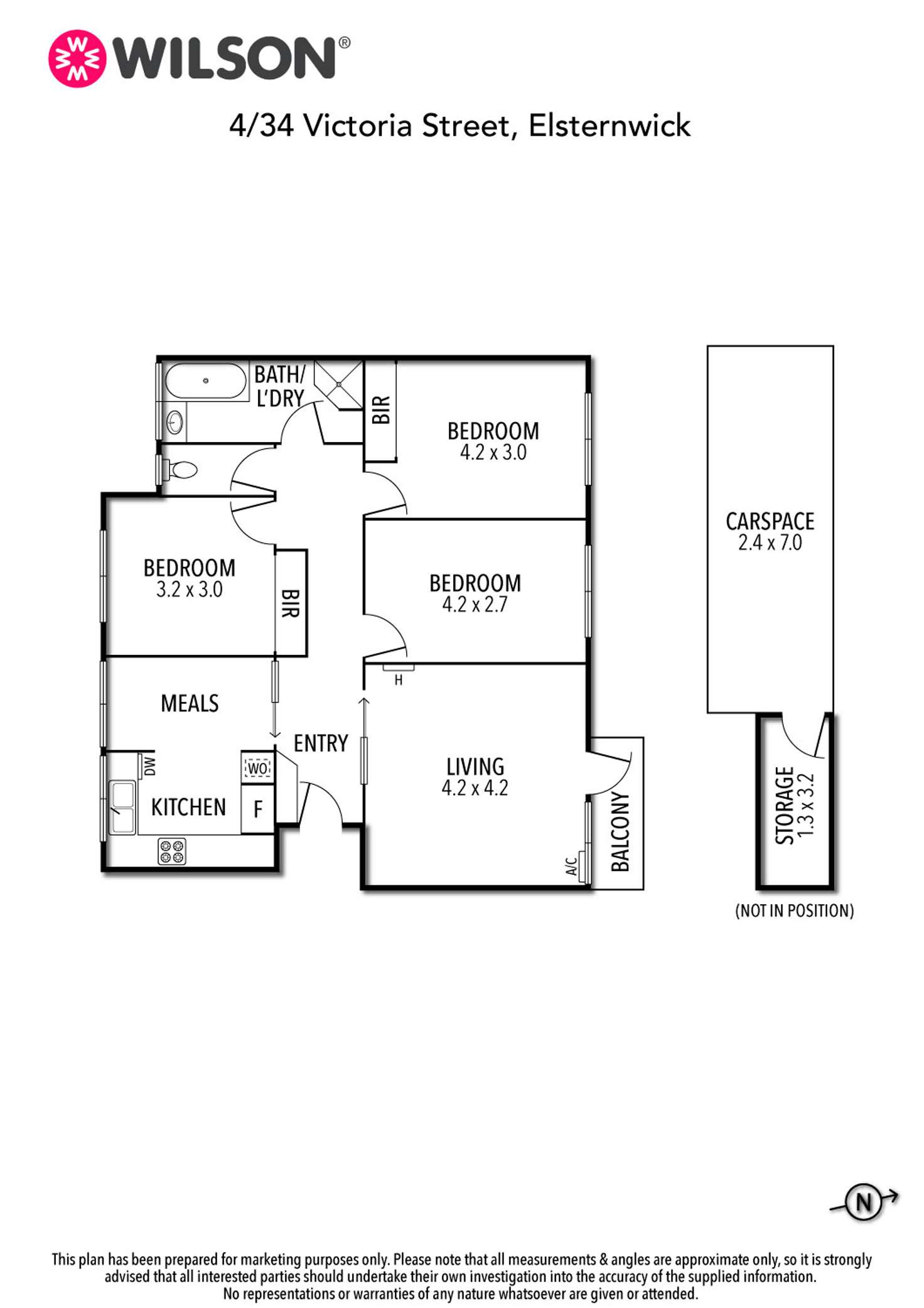 Floorplan of Homely apartment listing, 4/34 Victoria Street, Elsternwick VIC 3185