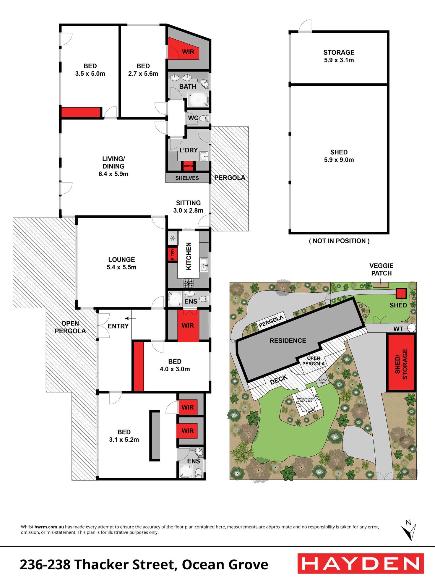 Floorplan of Homely house listing, 236-238 Thacker Street, Ocean Grove VIC 3226