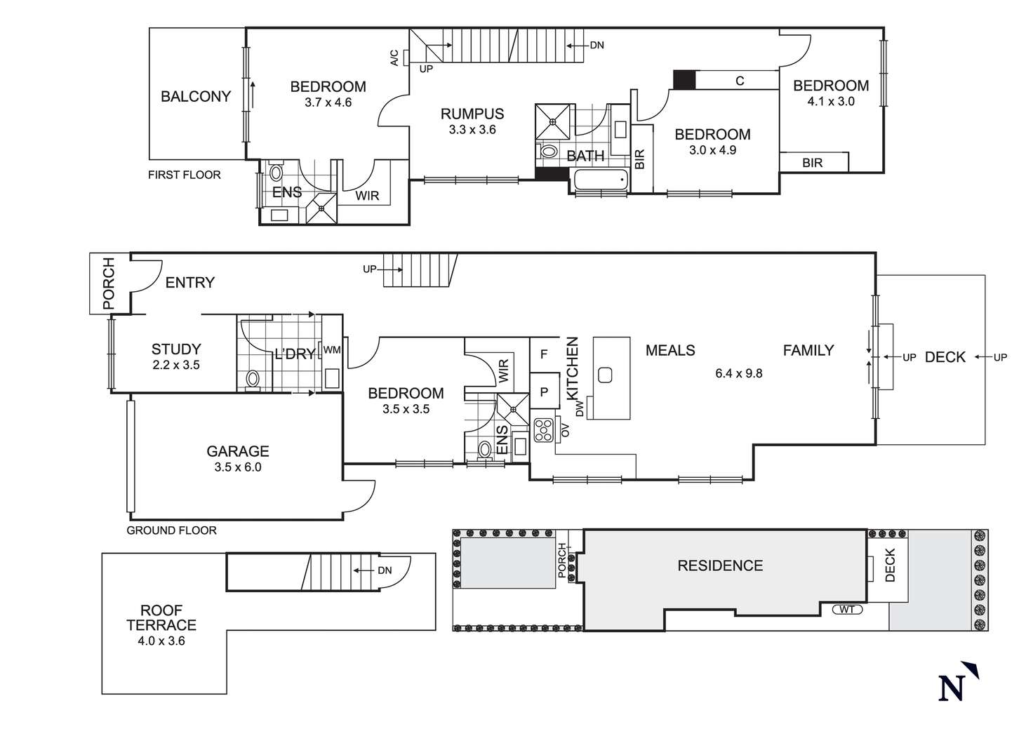 Floorplan of Homely townhouse listing, 49B Station Street, Aspendale VIC 3195