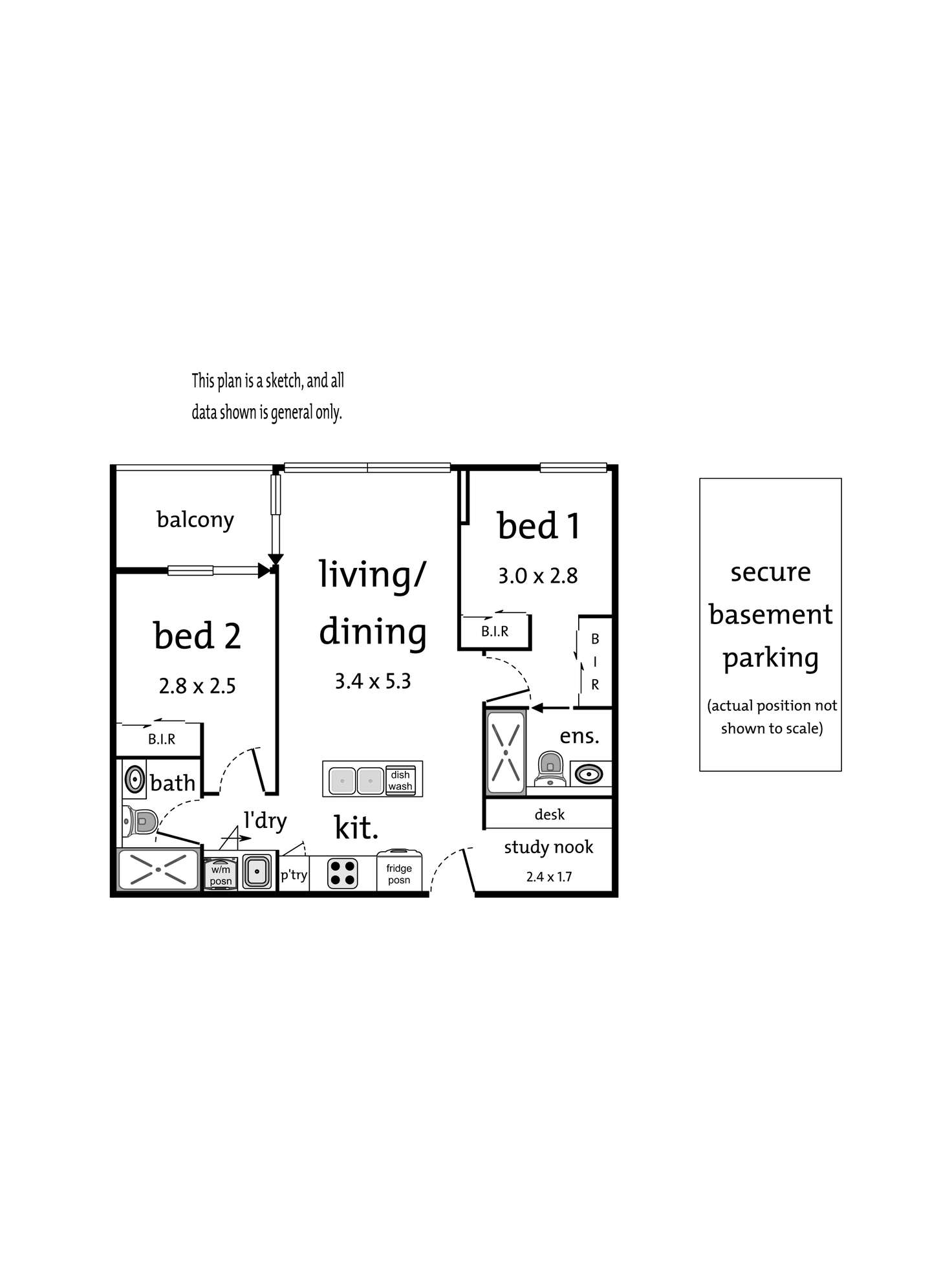 Floorplan of Homely apartment listing, 411/92 Maroondah Highway, Ringwood VIC 3134