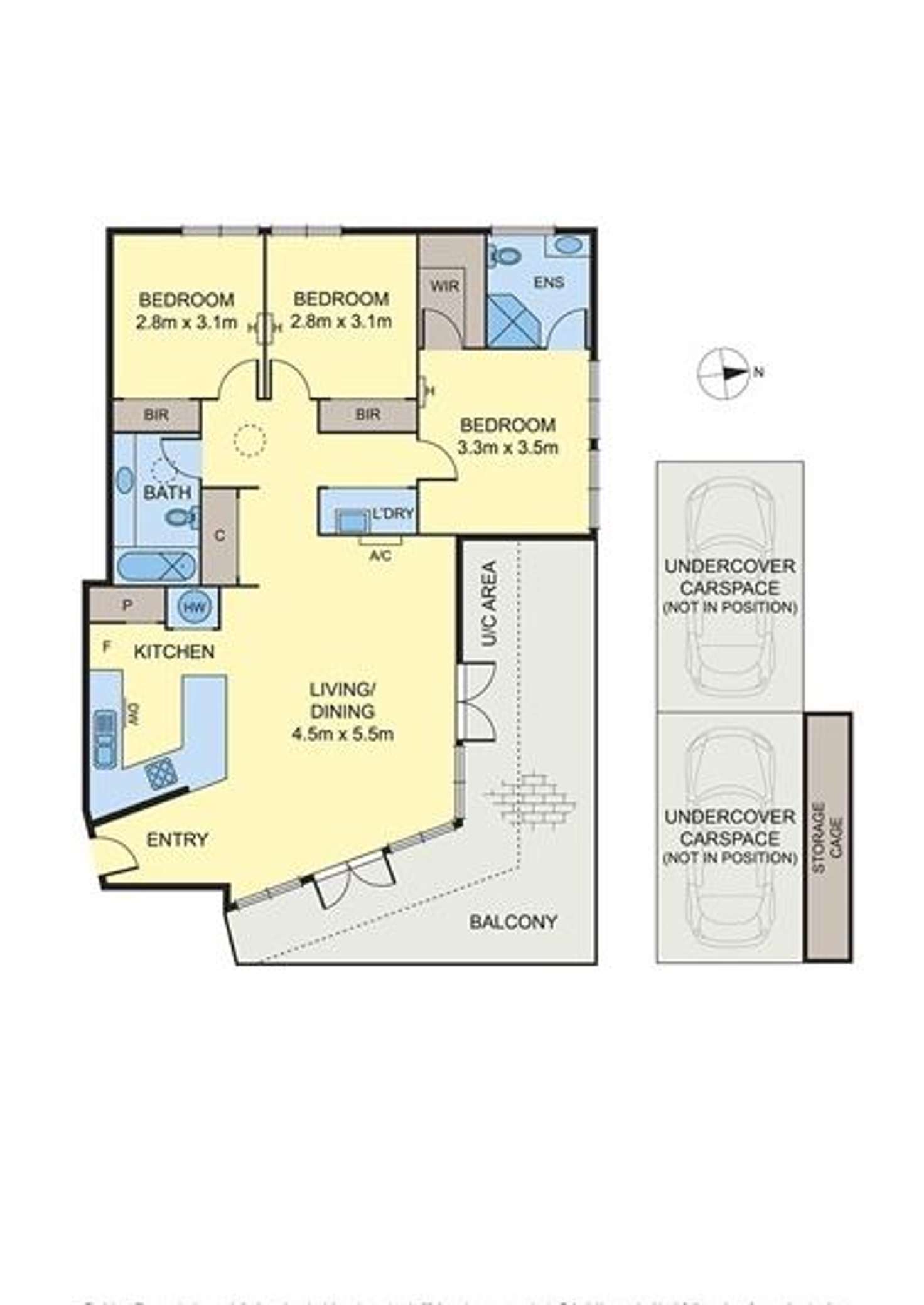 Floorplan of Homely apartment listing, 12/75-77 Tram Road, Doncaster VIC 3108