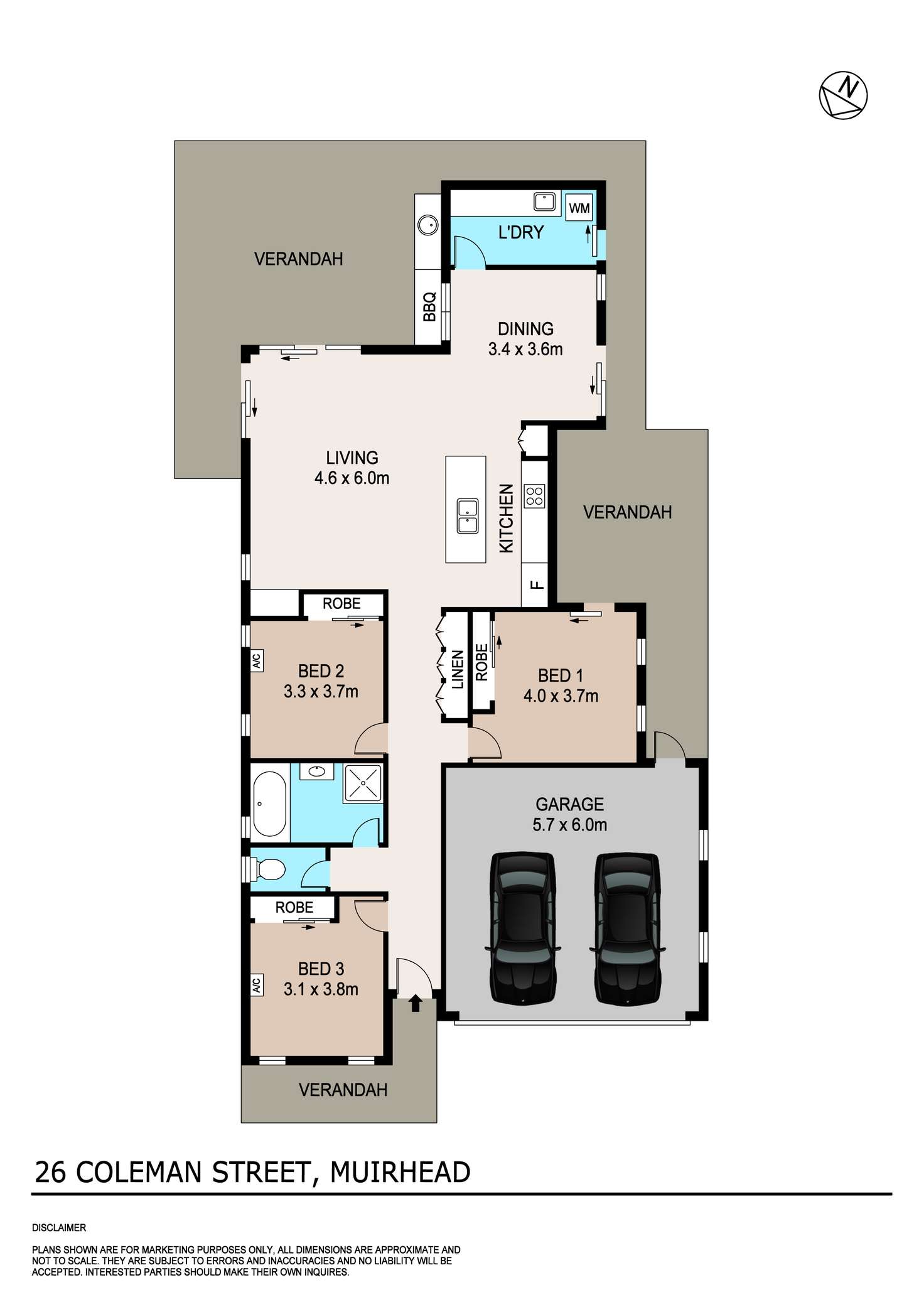 Floorplan of Homely house listing, 26 Coleman Street, Muirhead NT 810
