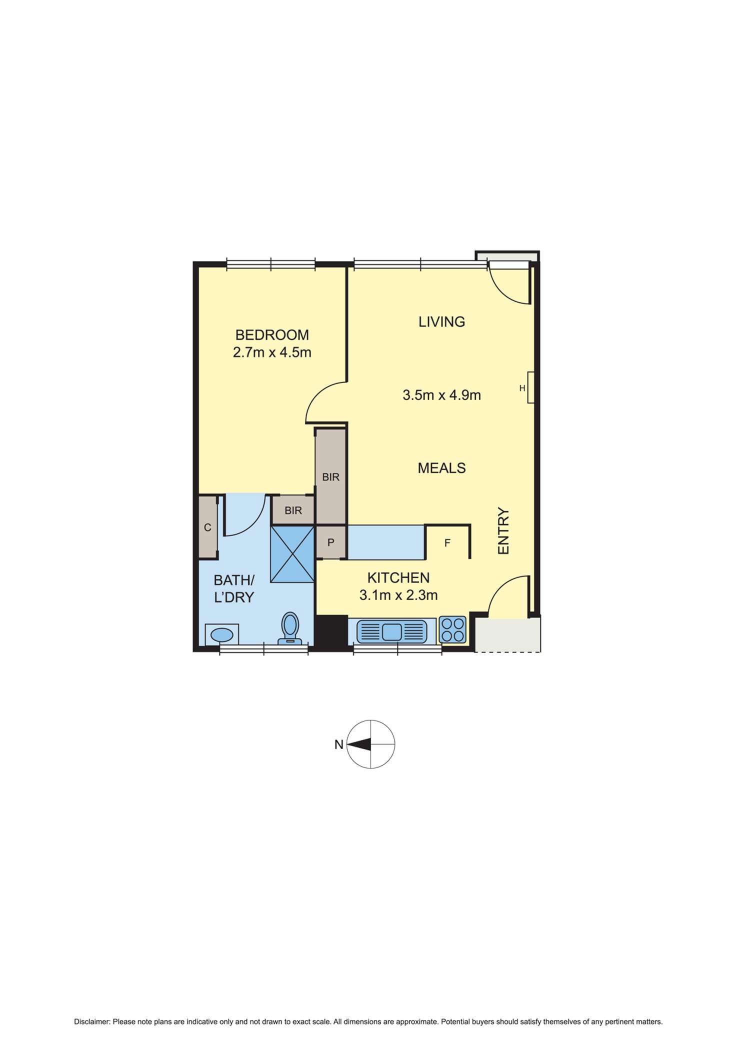 Floorplan of Homely apartment listing, 34/61 Kooyong Road, Armadale VIC 3143