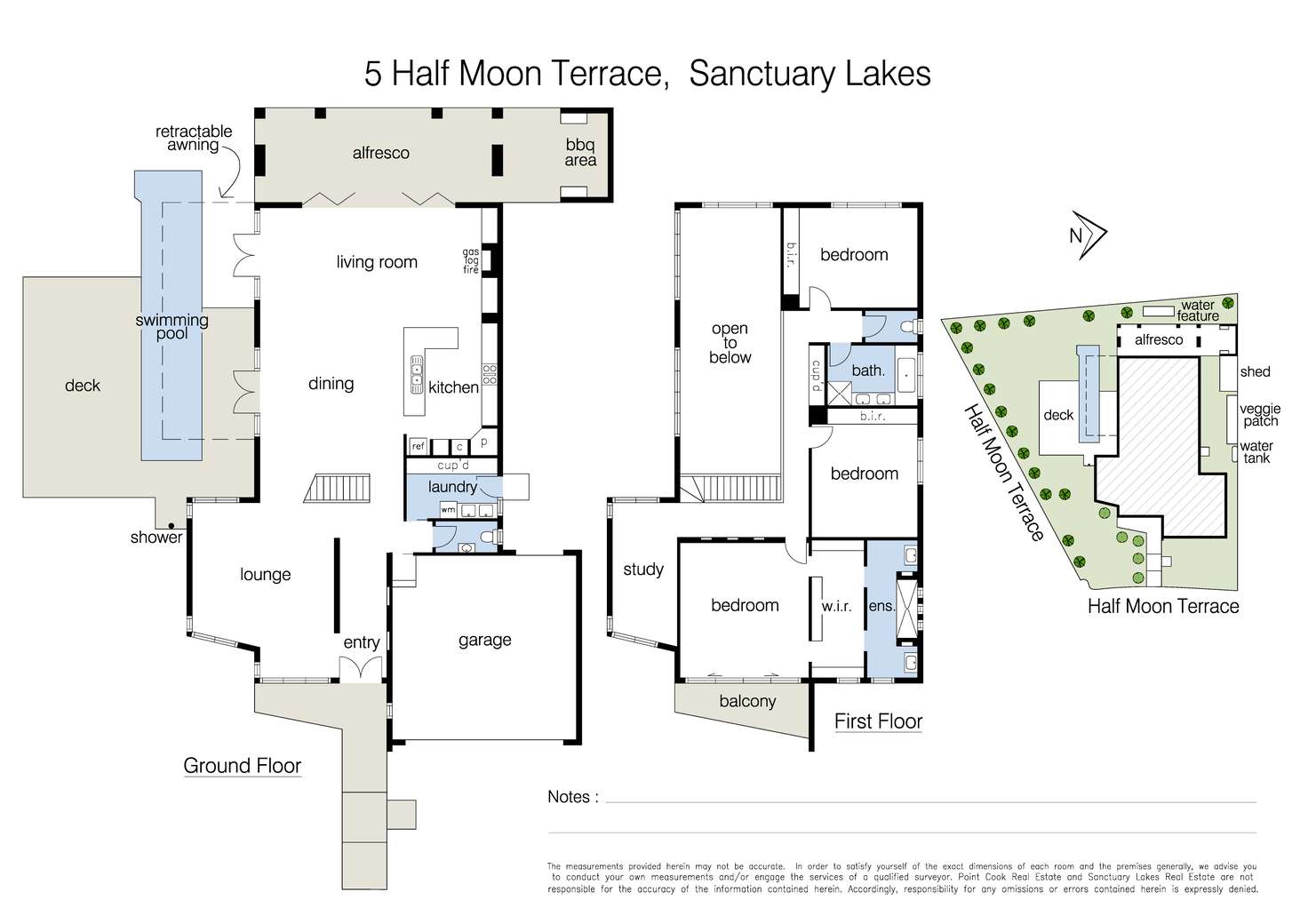 Floorplan of Homely house listing, 5 Half Moon Terrace, Sanctuary Lakes VIC 3030