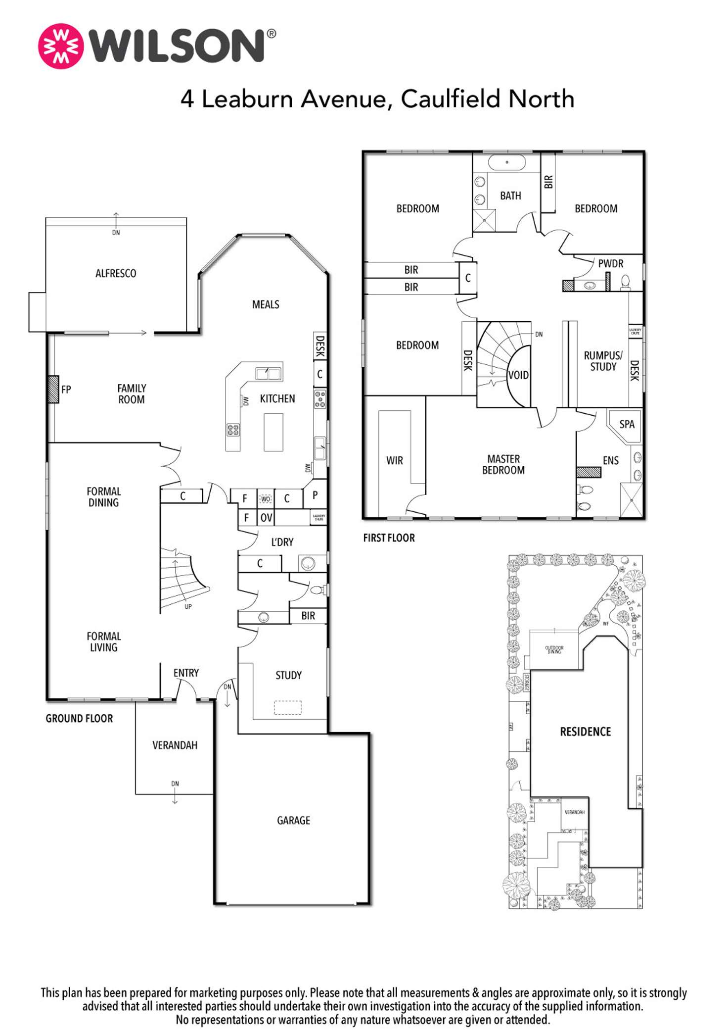 Floorplan of Homely house listing, 4 Leaburn Avenue, Caulfield North VIC 3161