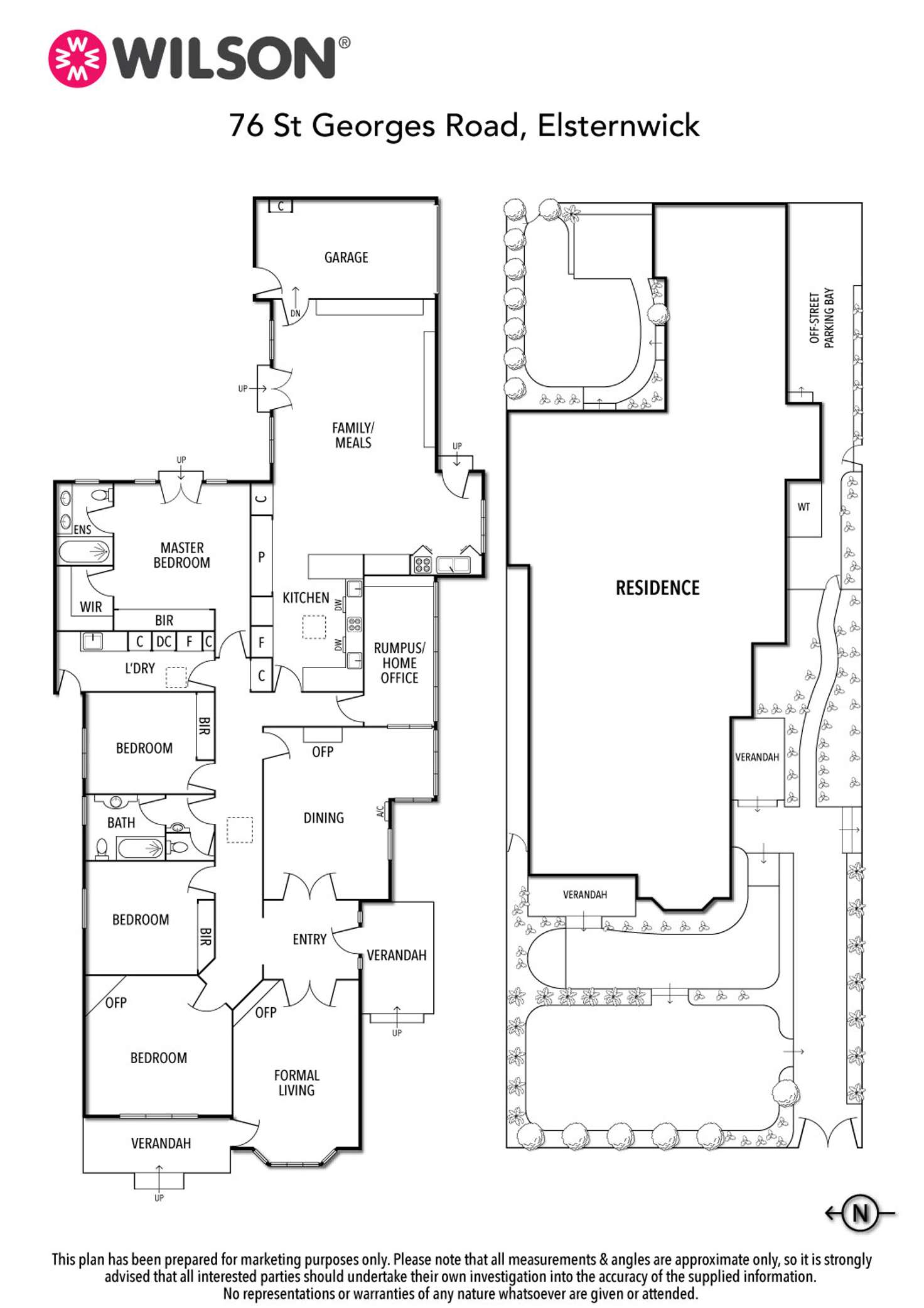 Floorplan of Homely house listing, 76 St Georges Road, Elsternwick VIC 3185