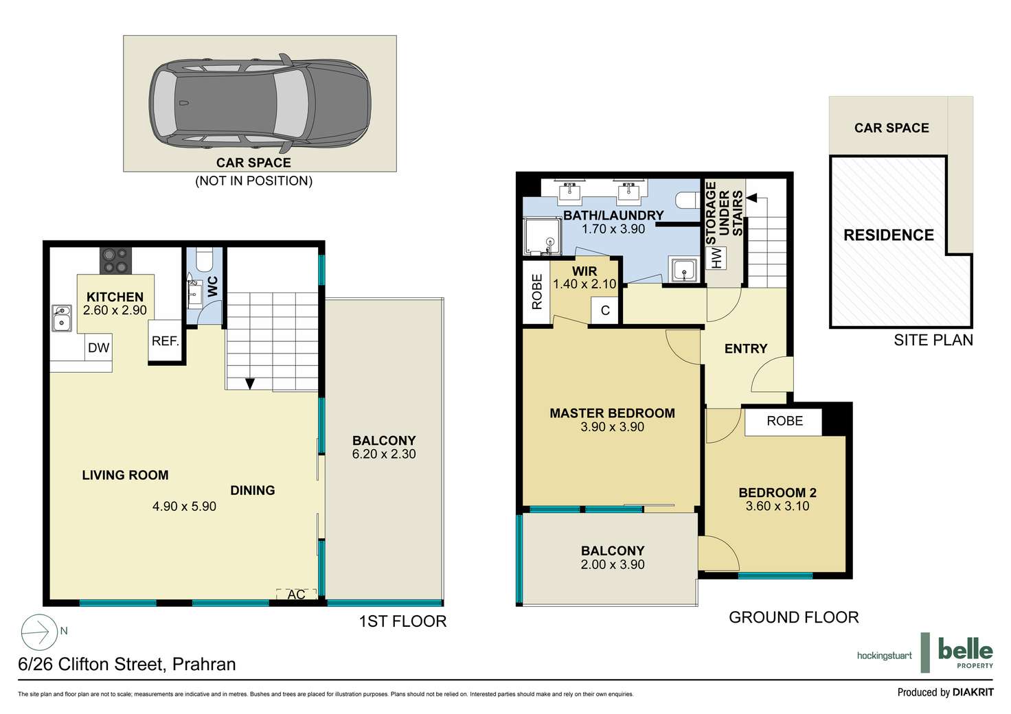 Floorplan of Homely apartment listing, 6/26 Clifton Street, Prahran VIC 3181