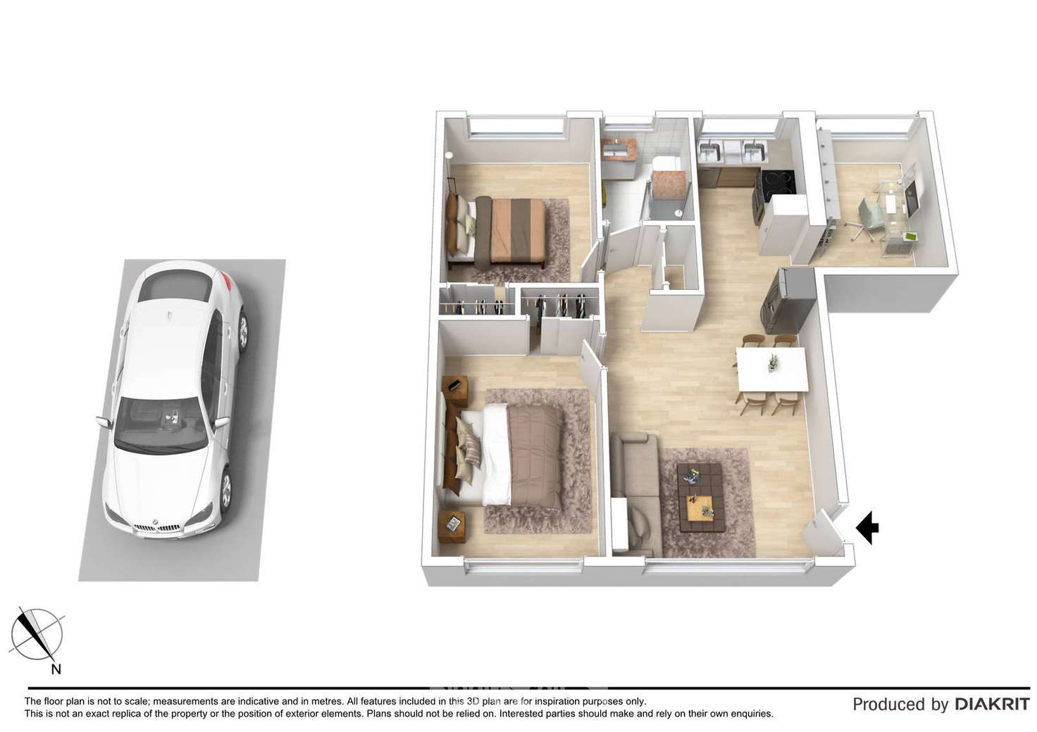 Floorplan of Homely apartment listing, 5/8 Marriott Street, St Kilda VIC 3182