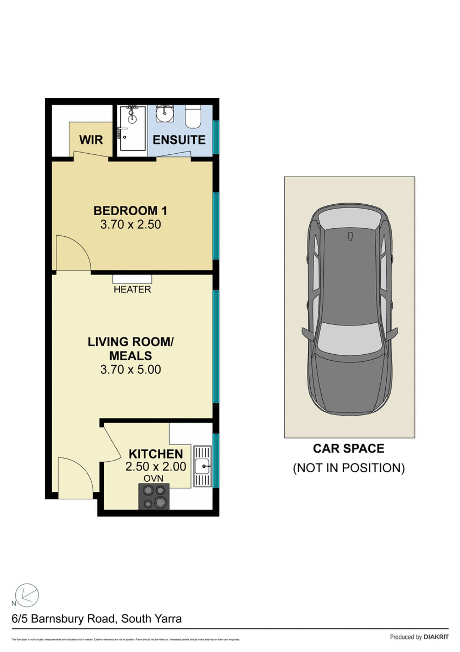 Floorplan of Homely apartment listing, 6/5 Barnsbury Road, South Yarra VIC 3141