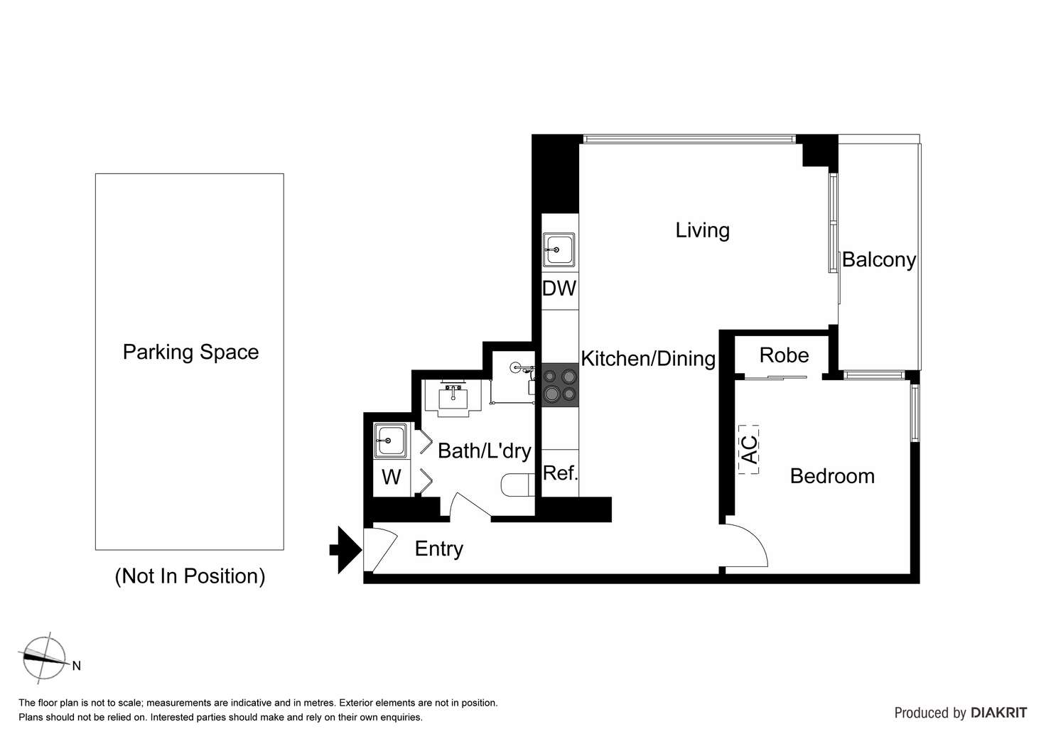 Floorplan of Homely apartment listing, 501/594 St Kilda Road, Melbourne VIC 3004