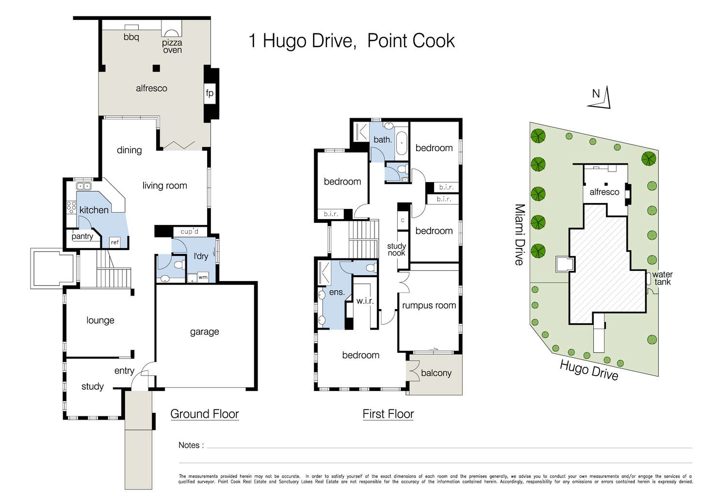 Floorplan of Homely house listing, 1 Hugo Drive, Point Cook VIC 3030