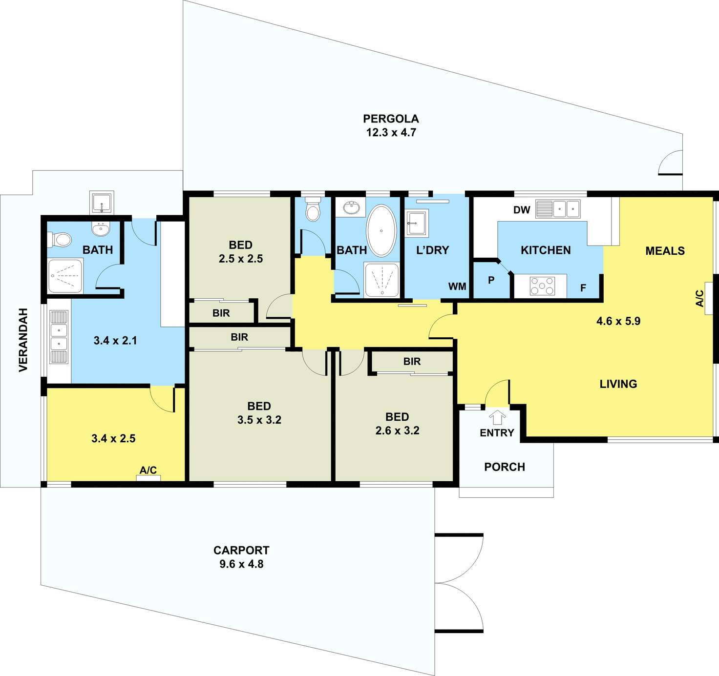 Floorplan of Homely house listing, 38 Calverton Road, Kealba VIC 3021