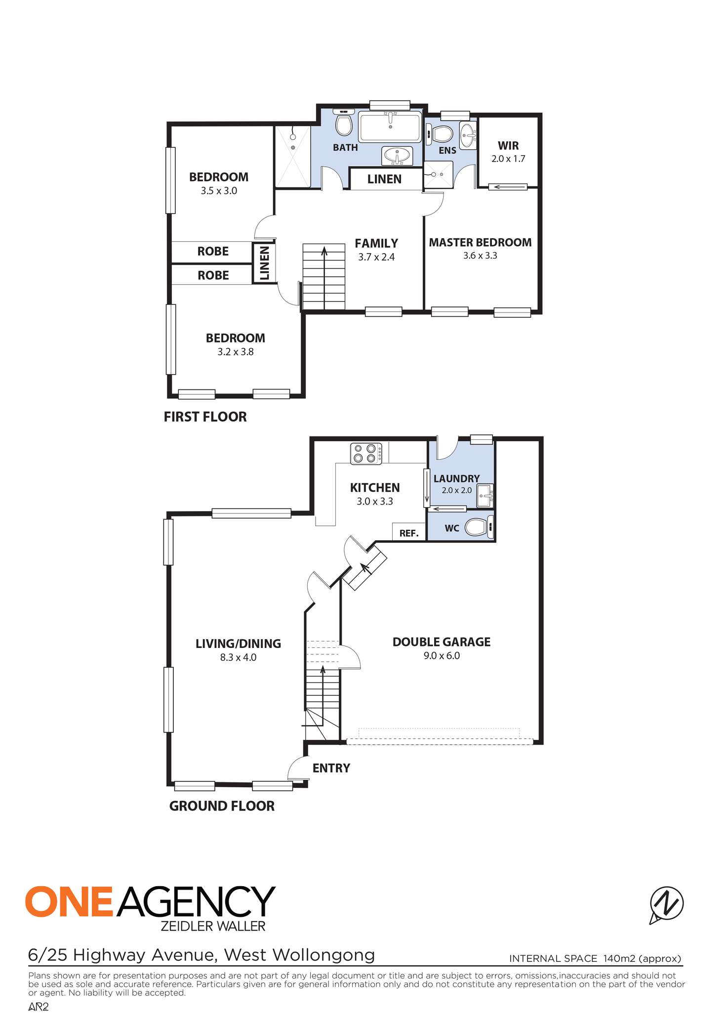Floorplan of Homely townhouse listing, 6/25 Highway Avenue, West Wollongong NSW 2500
