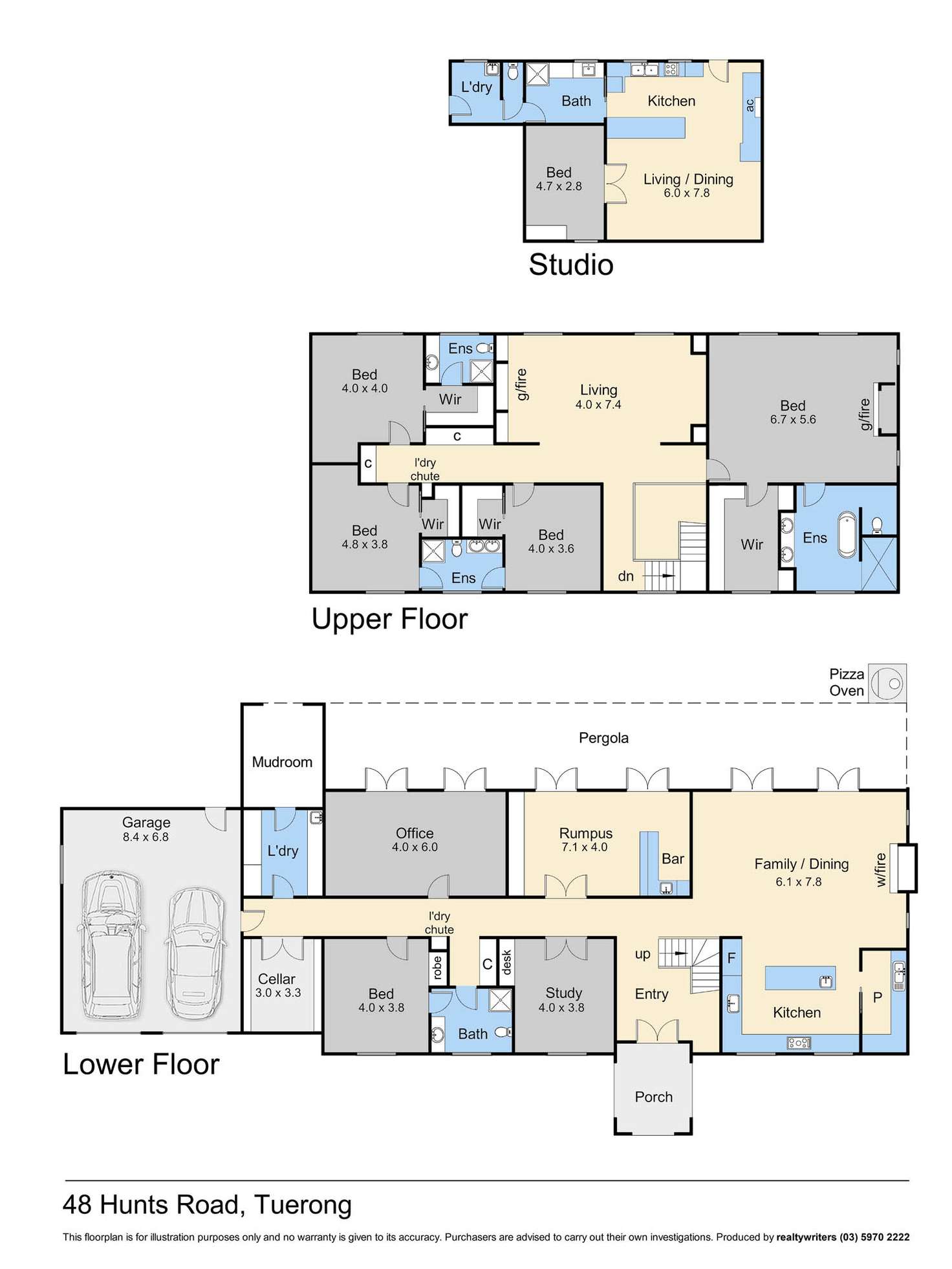 Floorplan of Homely acreageSemiRural listing, 48 Hunts Road, Tuerong VIC 3915